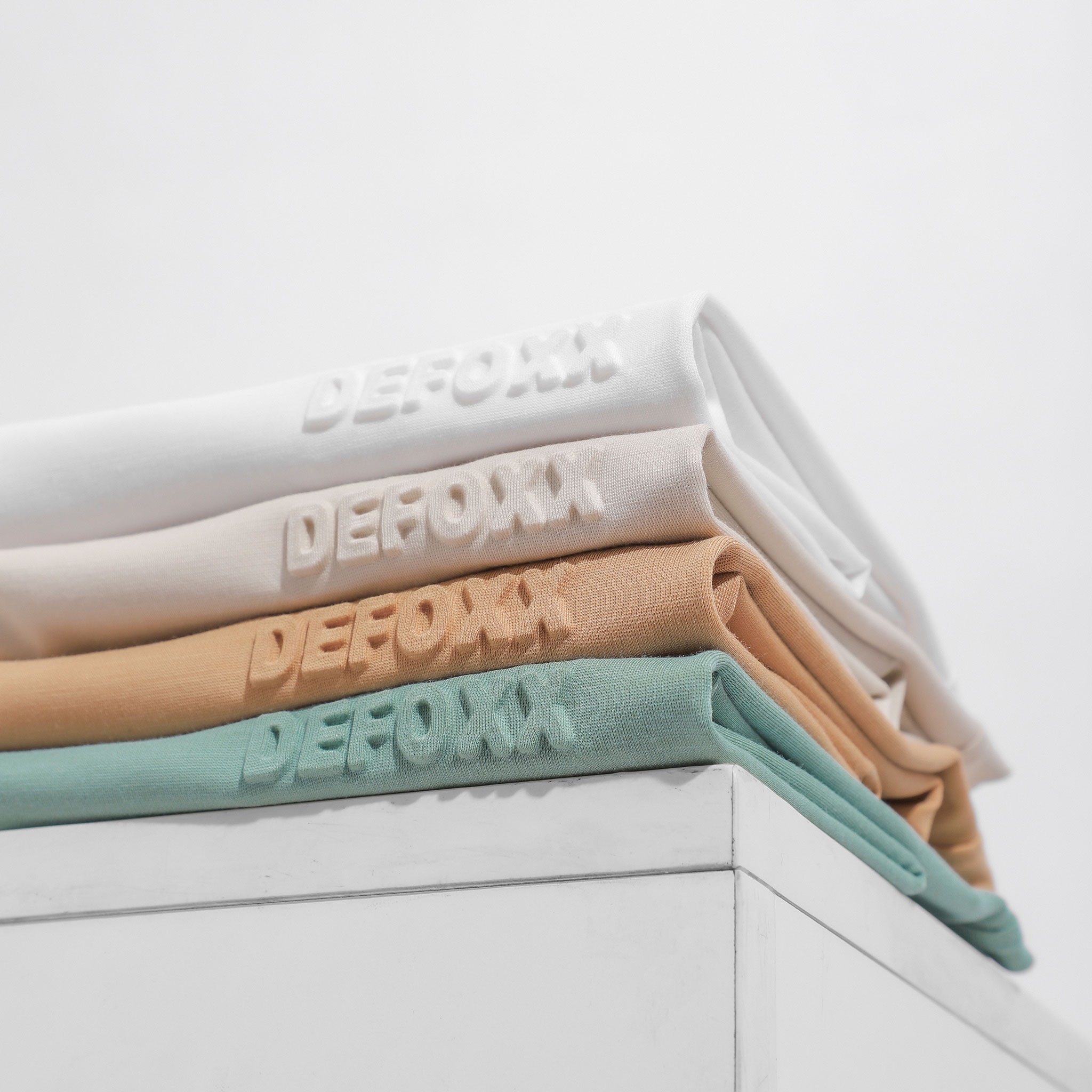 ÁO THUN DEFOXX COTTON ÉP CHỮ NỔI