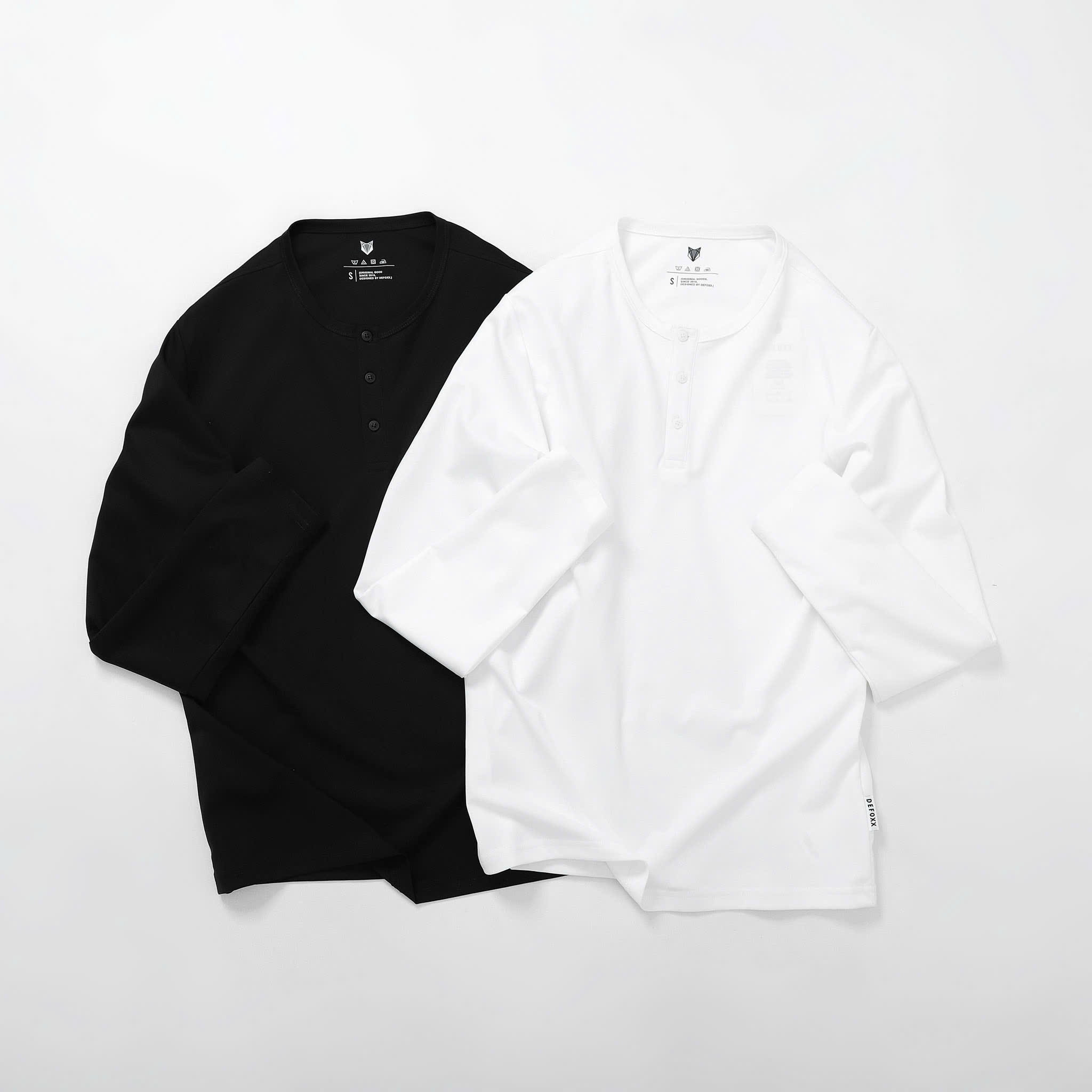 ÁO HENLEY DEFOXX DỆT CHÉO
