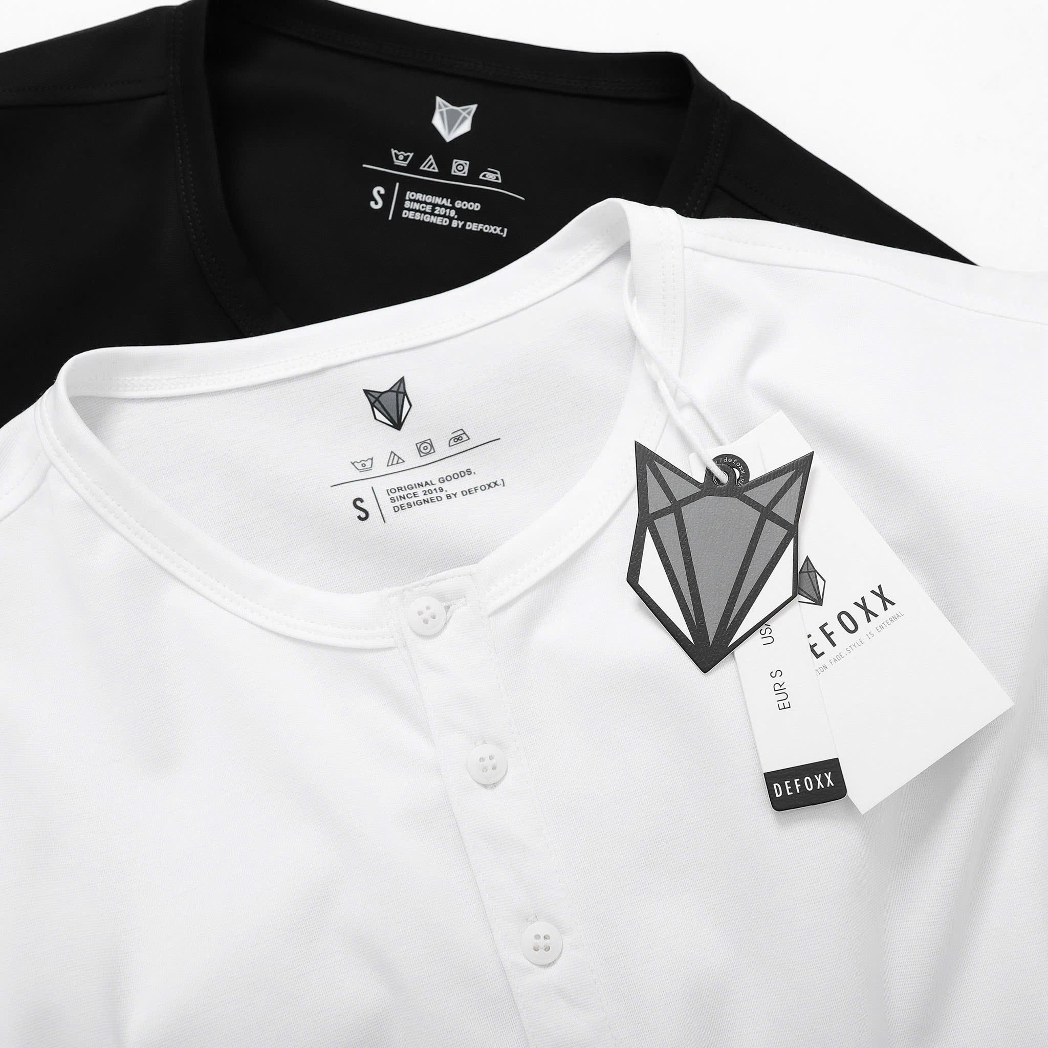 ÁO HENLEY DEFOXX DỆT CHÉO