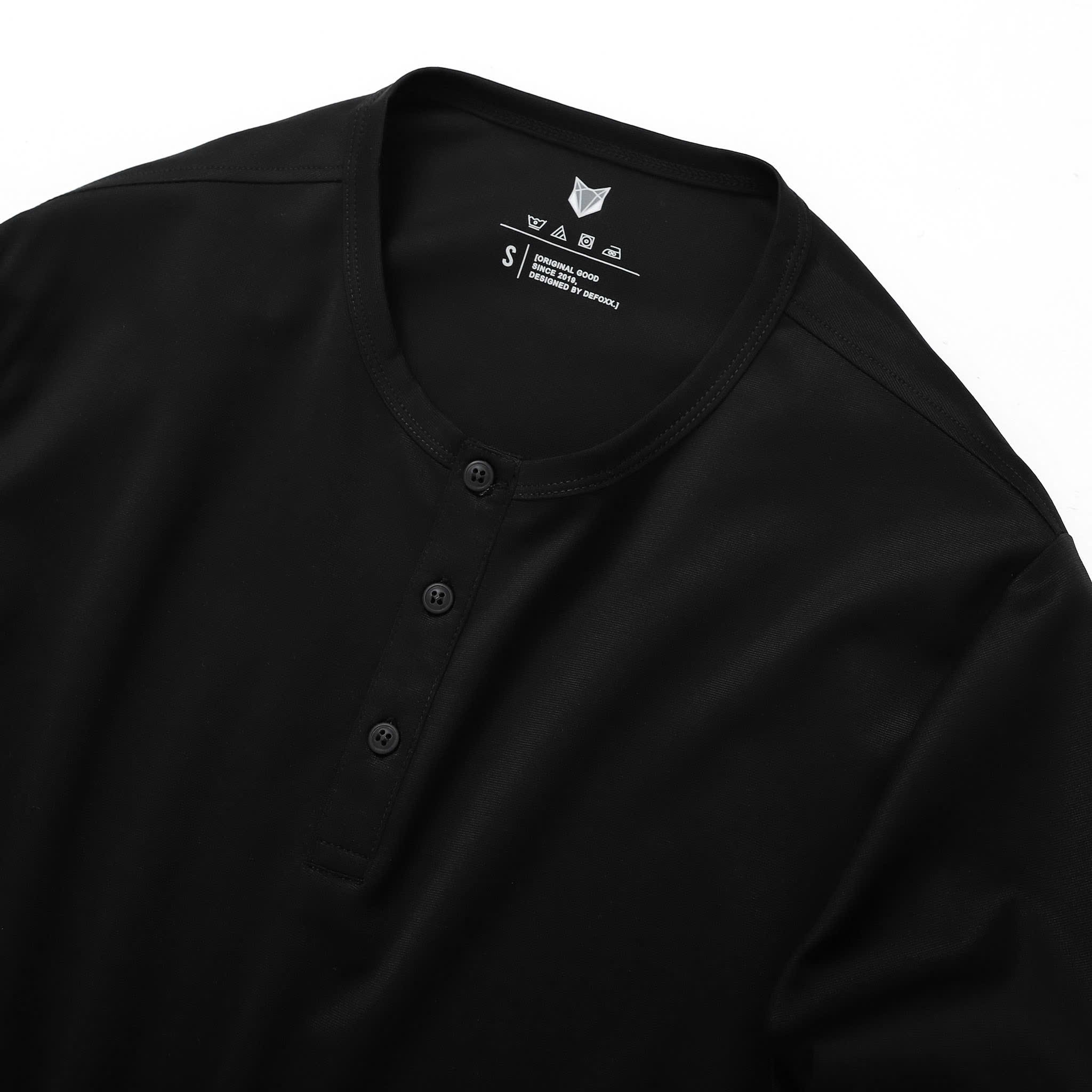ÁO HENLEY DEFOXX DỆT CHÉO