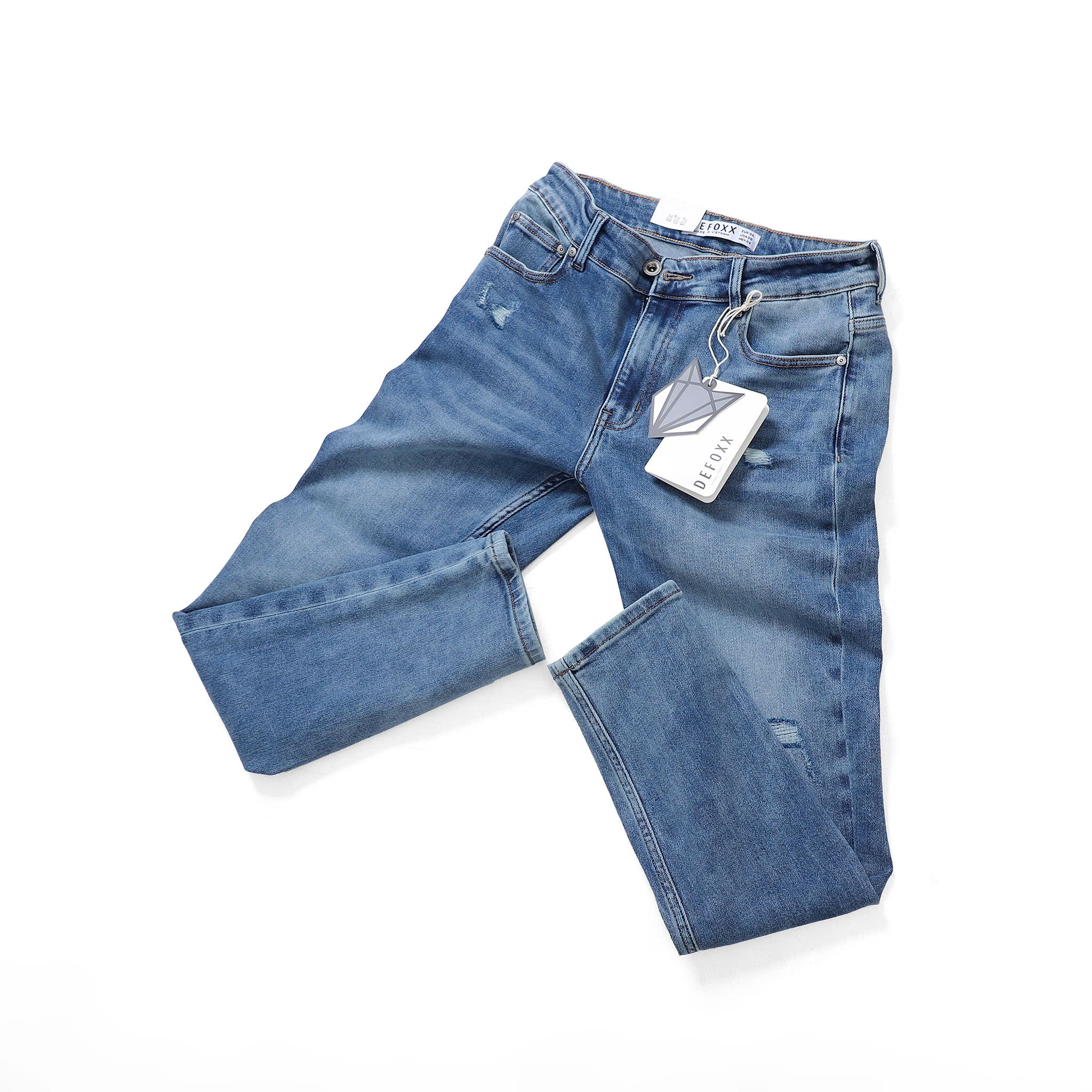 QUẦN JEANS DEFOXX XANH ZICZAC