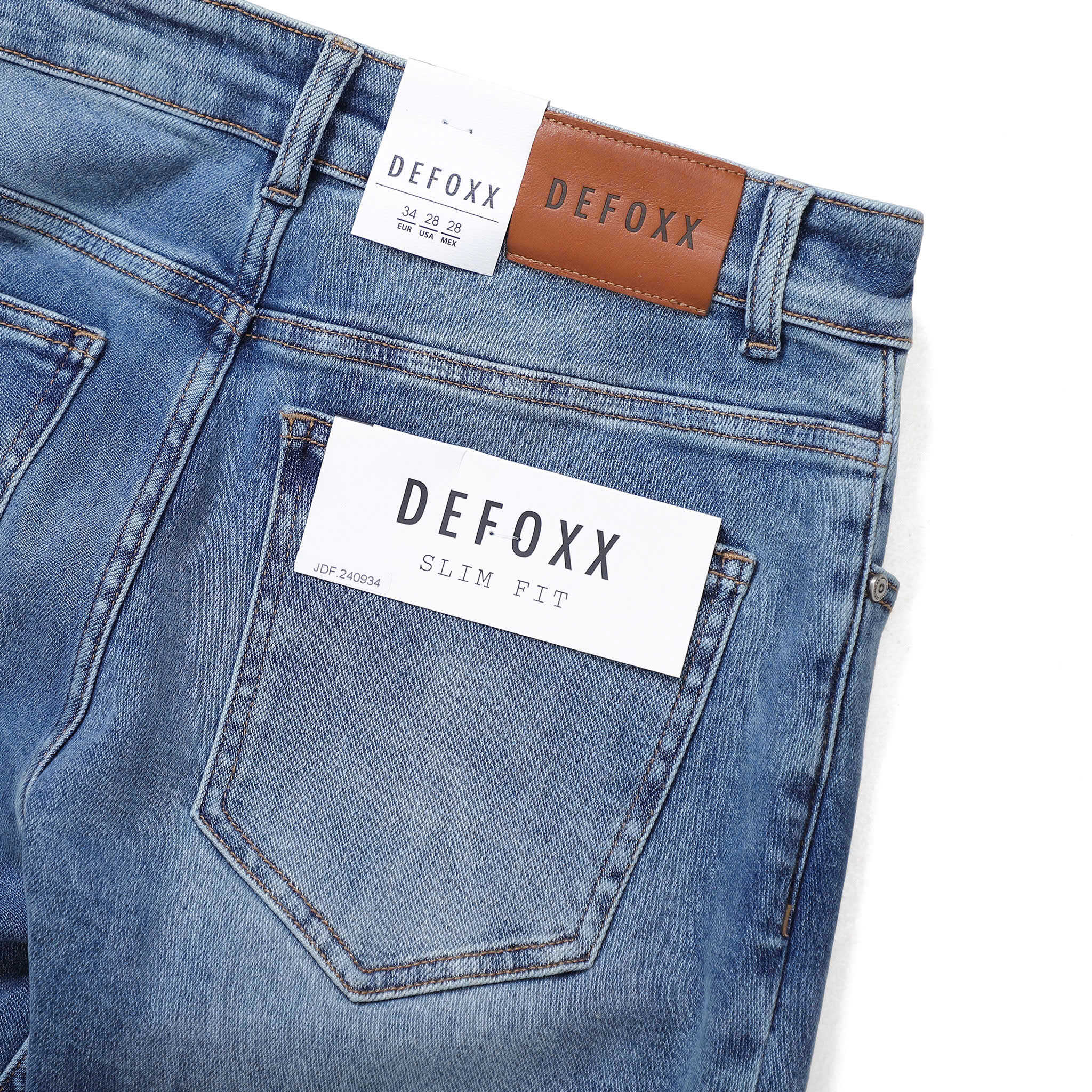 QUẦN JEANS DEFOXX XANH ZICZAC