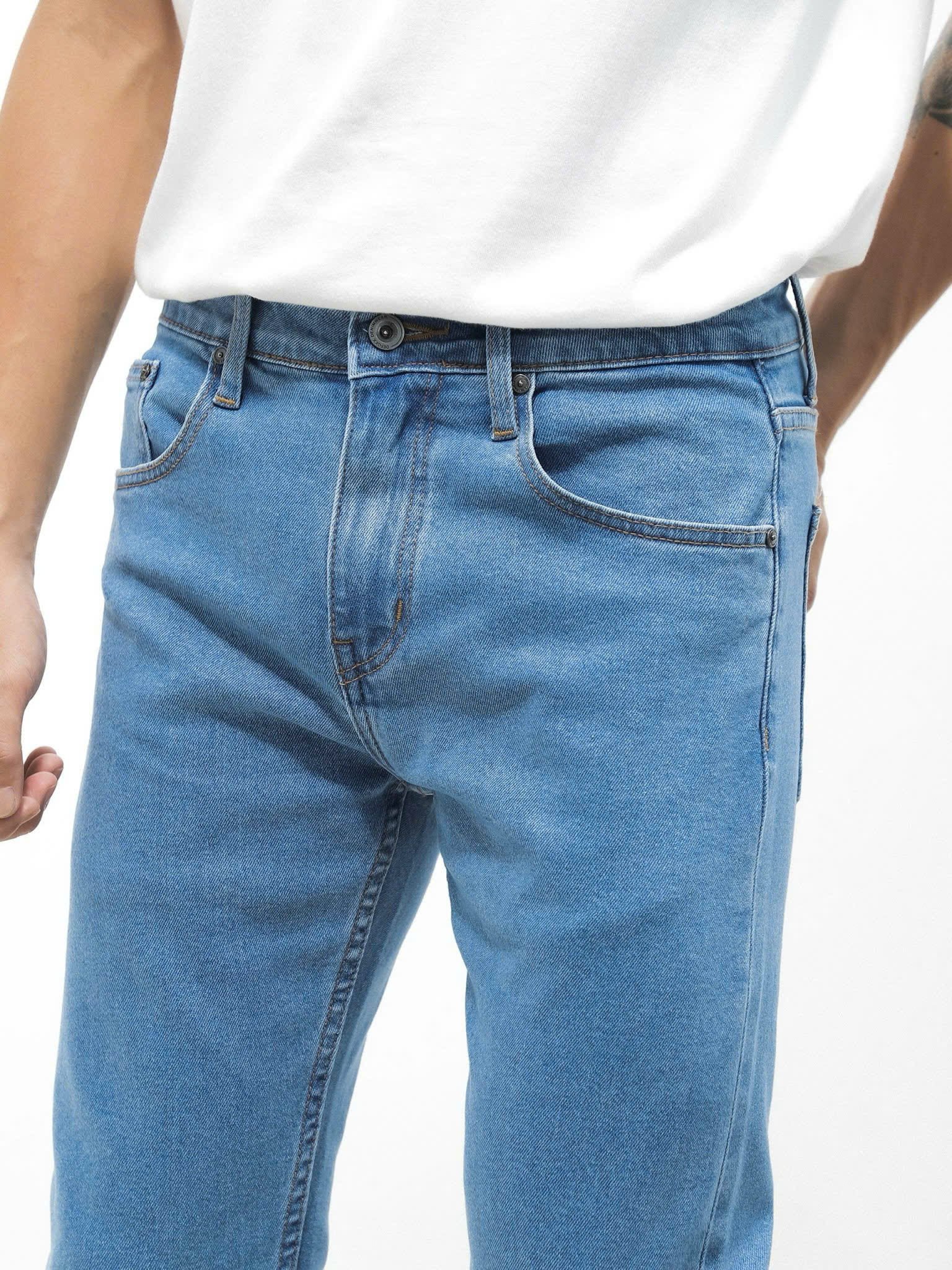 QUẦN JEANS DEFOXX XANH YA TRƠN