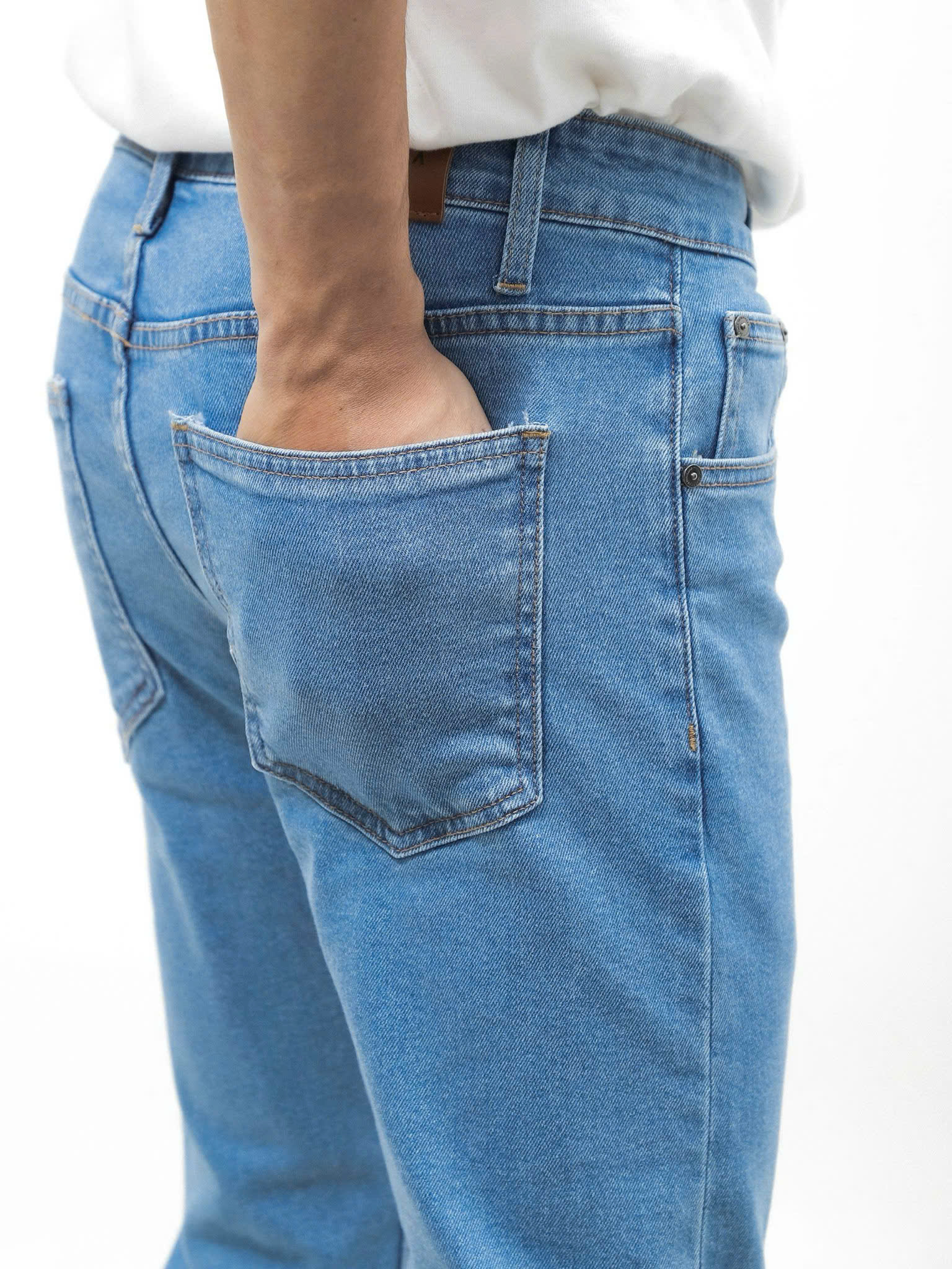 QUẦN JEANS DEFOXX XANH YA TRƠN