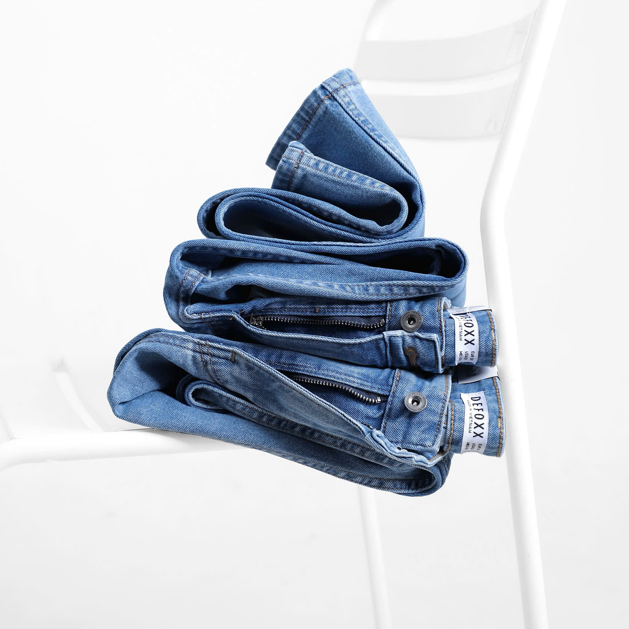 QUẦN JEANS DEFOXX XANH YA TRƠN
