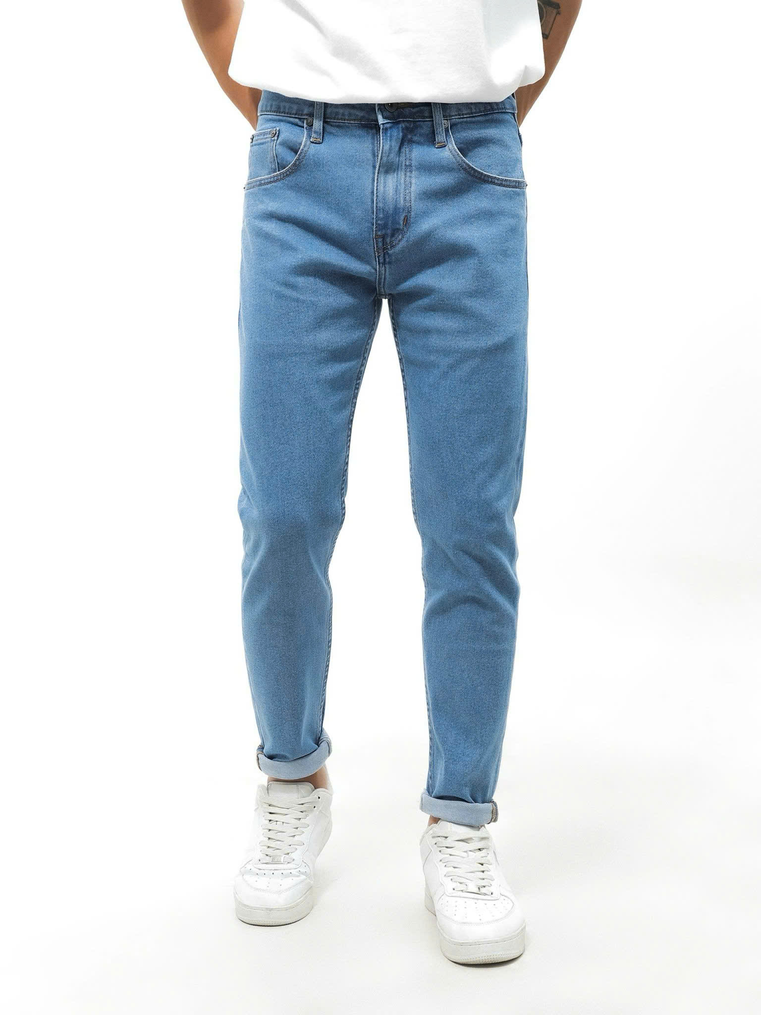 QUẦN JEANS DEFOXX XANH YA TRƠN