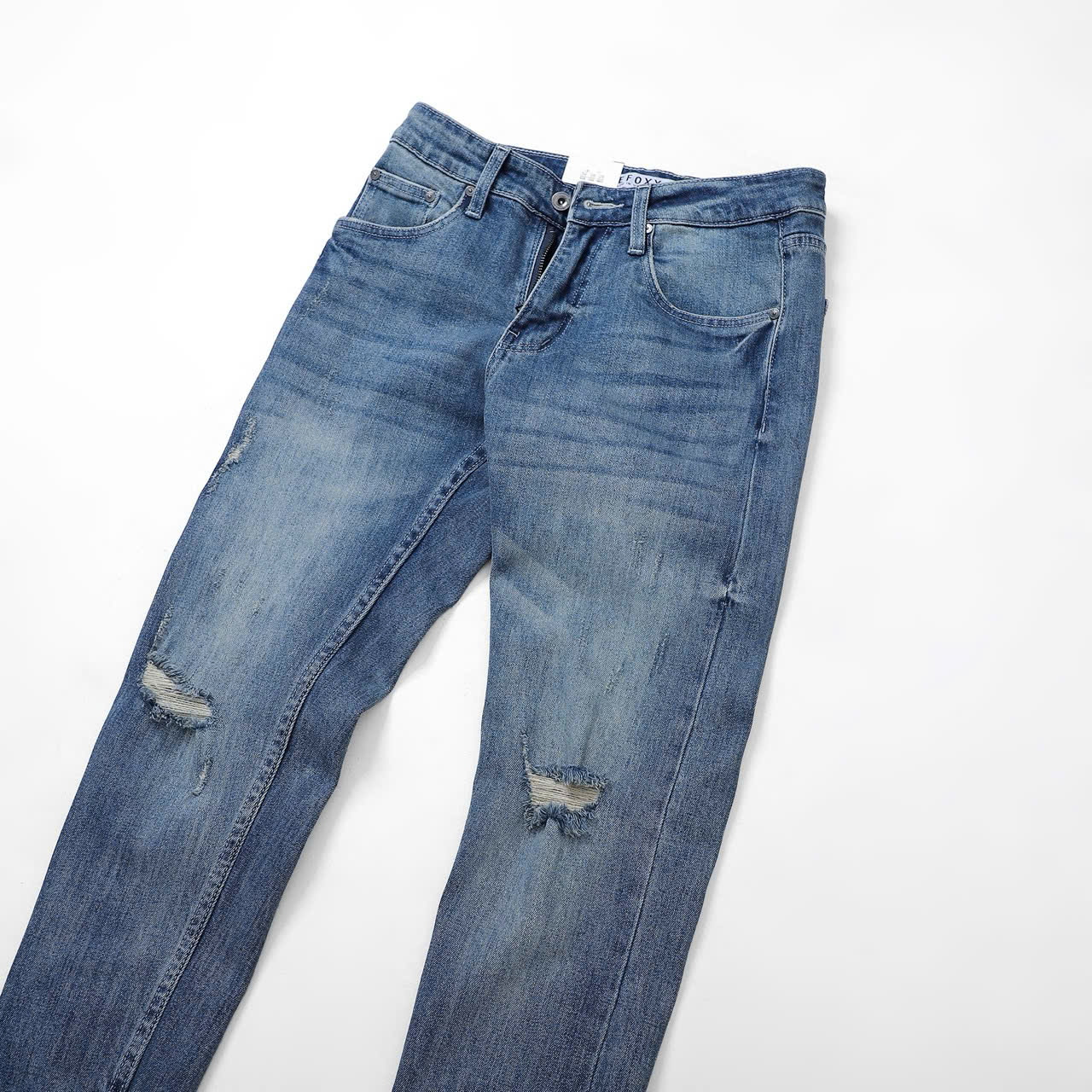 QUẦN JEANS DEFOXX XANH WASH RÁCH