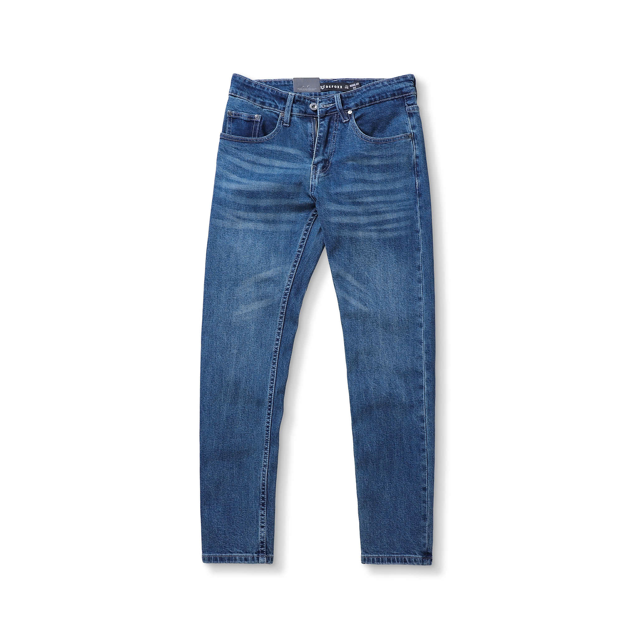 QUẦN JEANS DEFOXX REGULAR-FIT XANH WASH