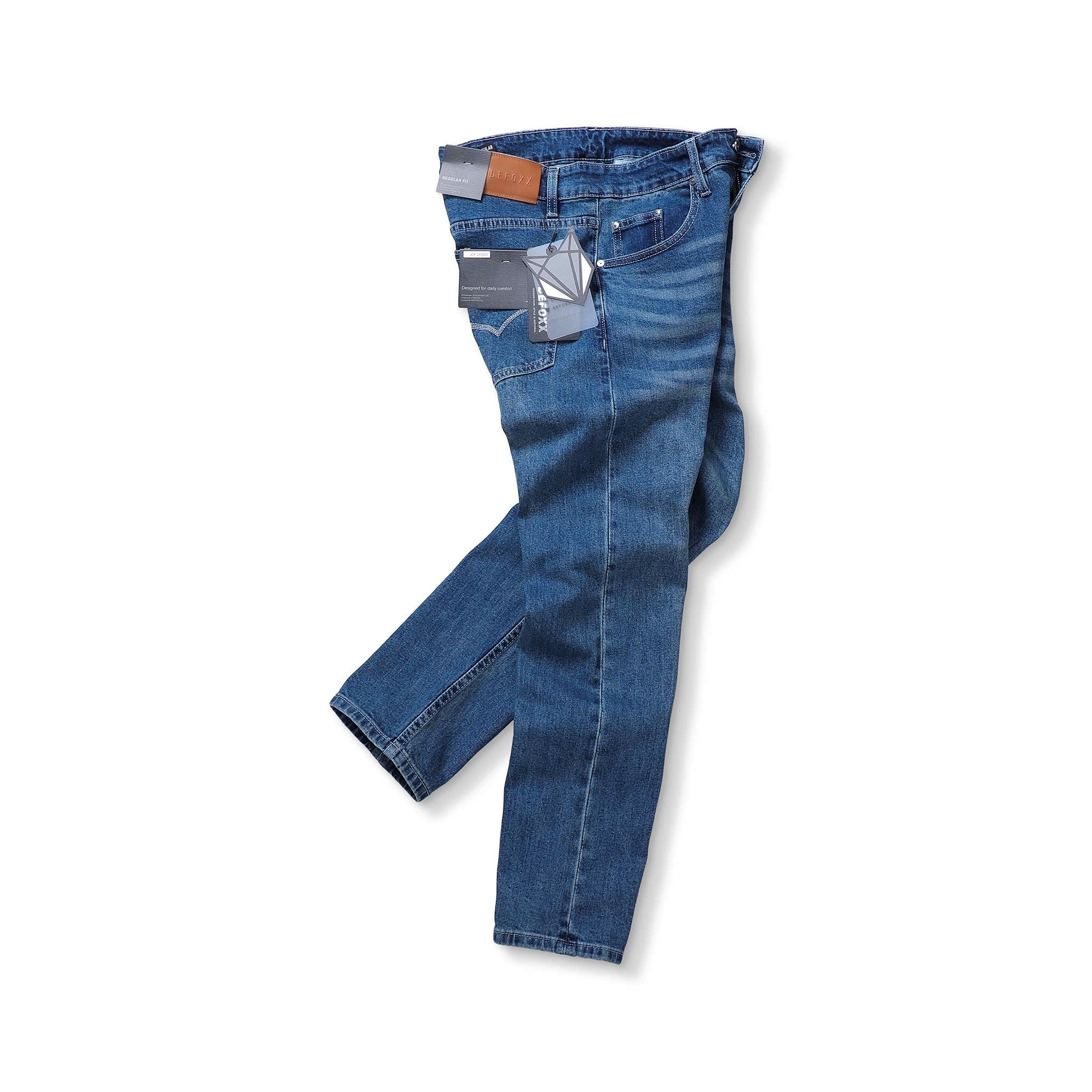 QUẦN JEANS DEFOXX REGULAR-FIT XANH WASH