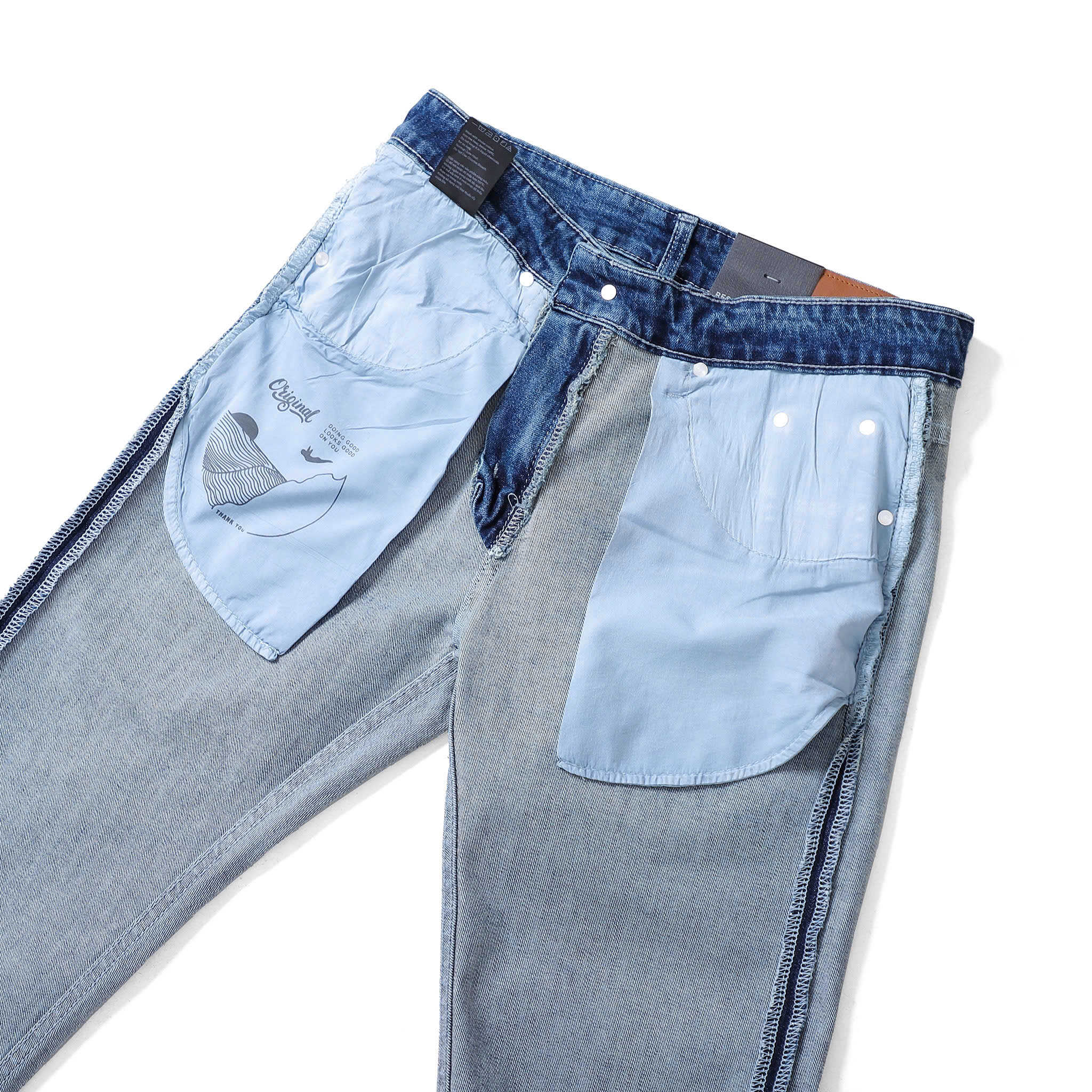 QUẦN JEANS DEFOXX REGULAR-FIT XANH WASH