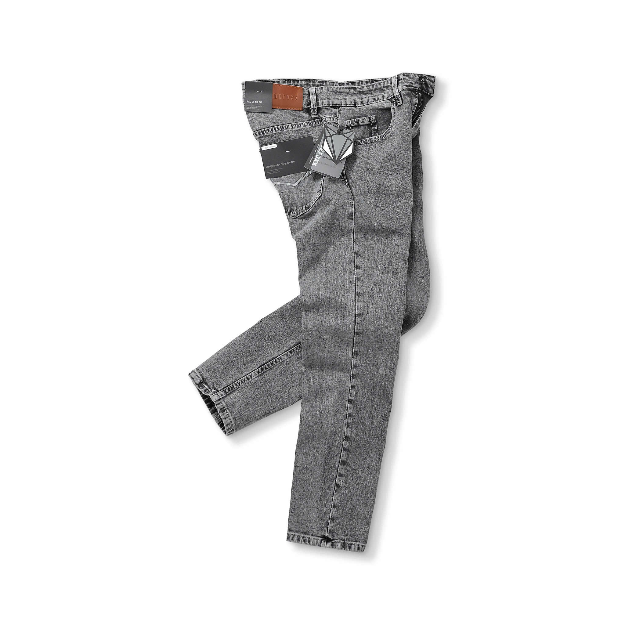 QUẦN JEANS DEFOXX REGULAR-FIT XÁM CHUỘT