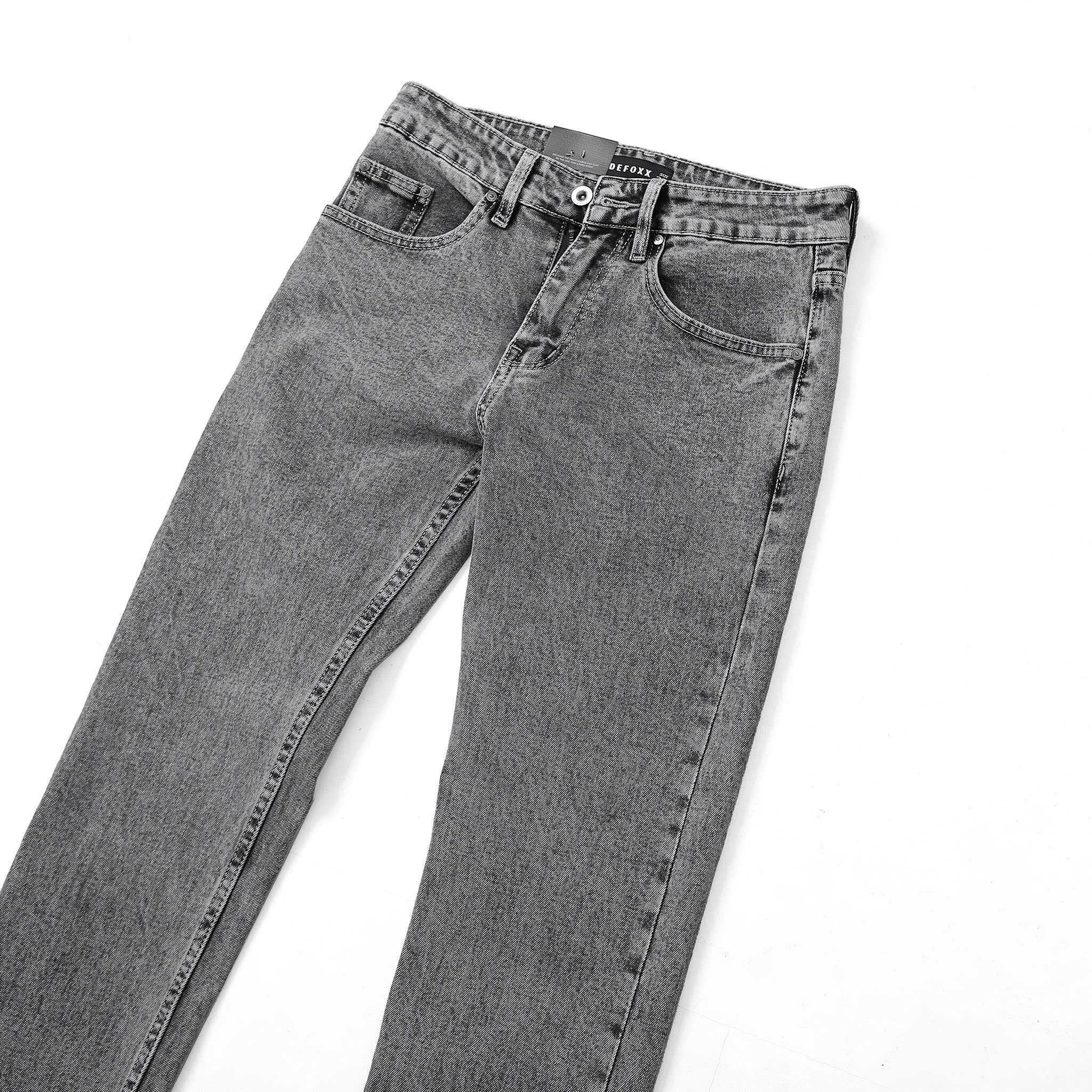 QUẦN JEANS DEFOXX REGULAR-FIT XÁM CHUỘT