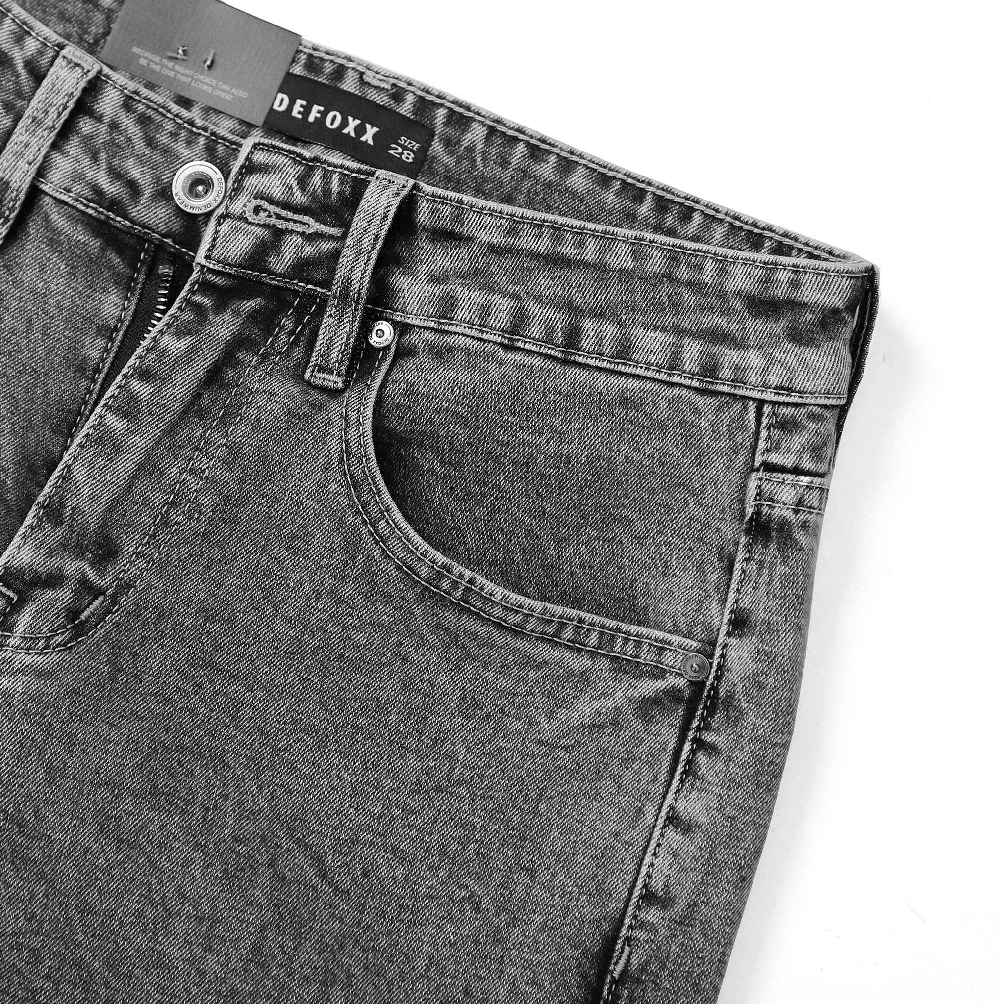 QUẦN JEANS DEFOXX REGULAR-FIT XÁM CHUỘT