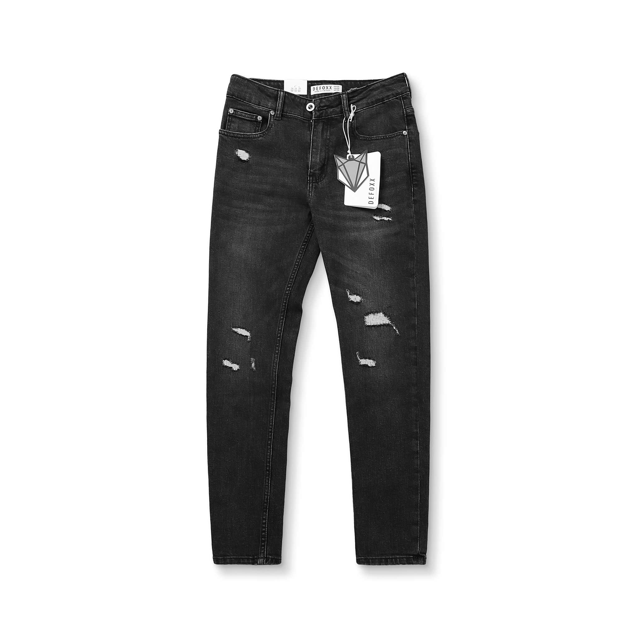 QUẦN JEANS DEFOXX XÁM ĐEN ZICZAC