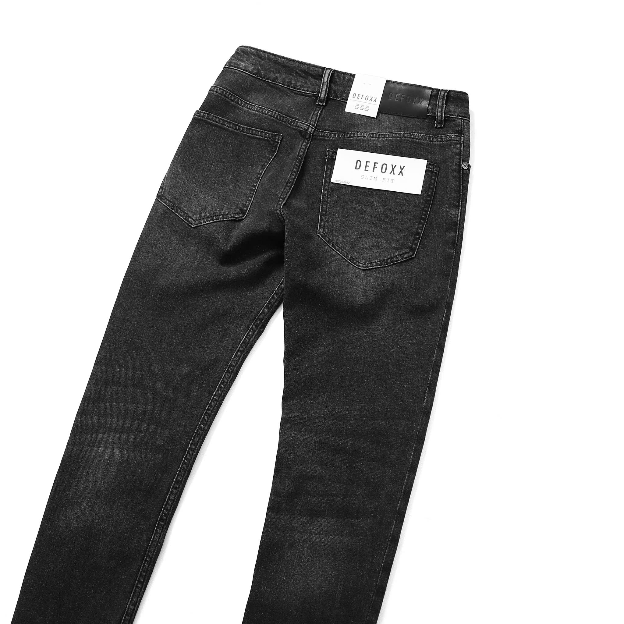 QUẦN JEANS DEFOXX XÁM ĐEN ZICZAC