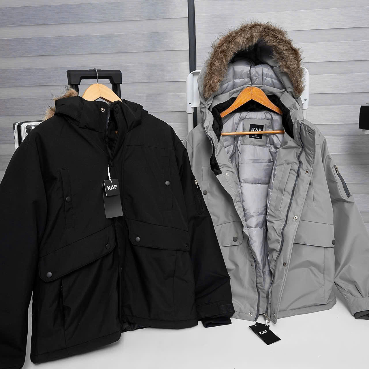 ÁO PHAO PARKA KAF MŨ LÔNG