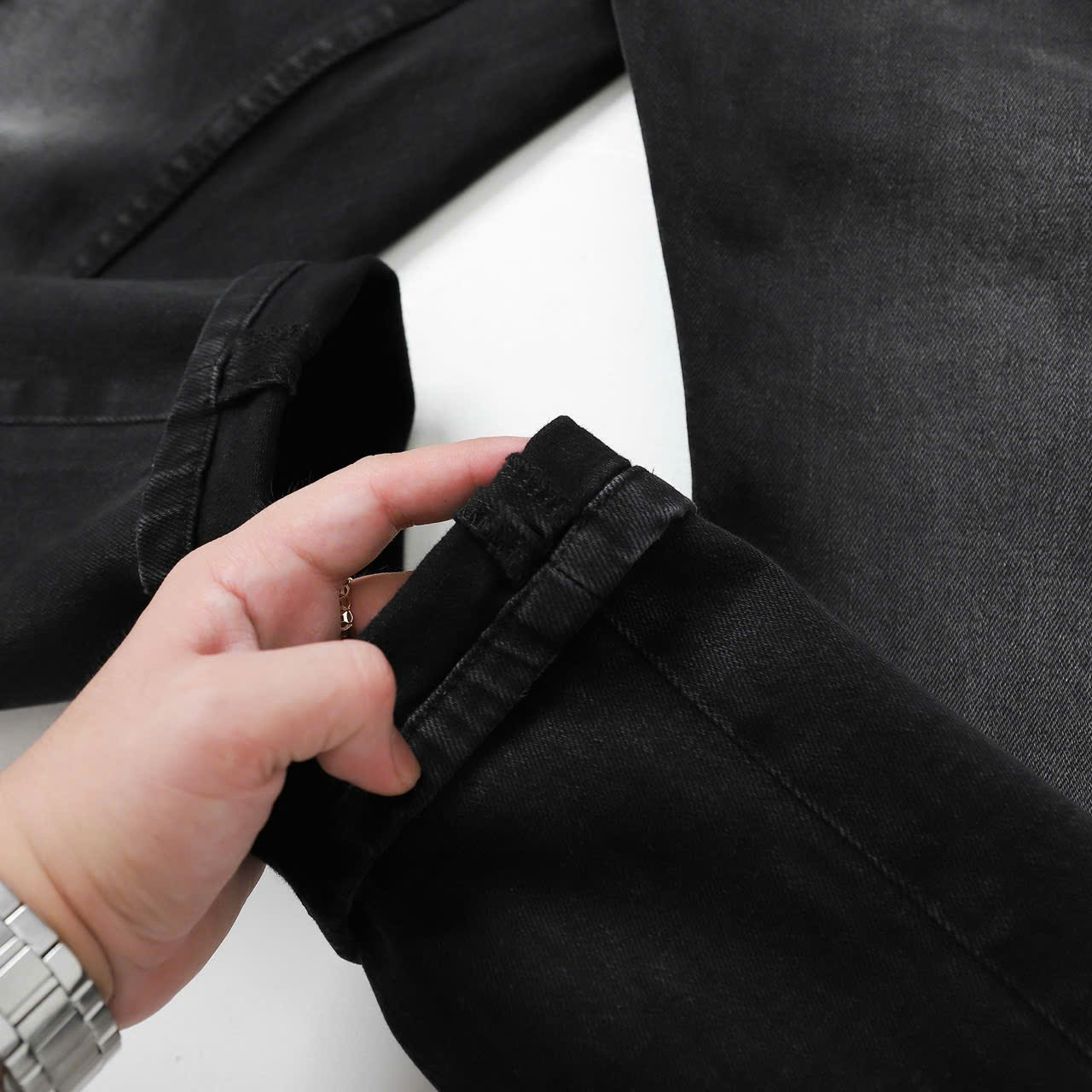 QUẦN JEANS DEFOXX XÁM WASH RÁCH