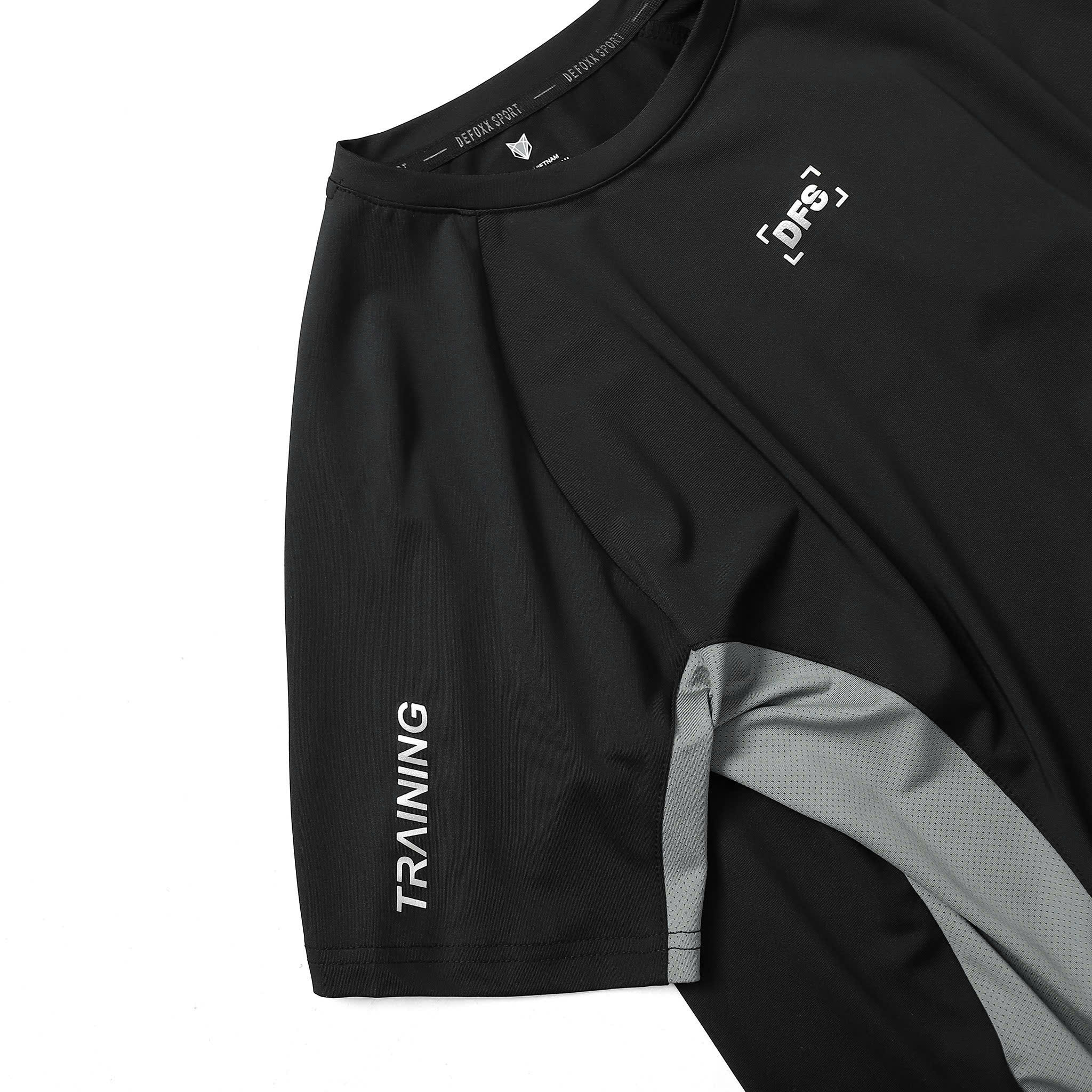 ÁO THUN DFS 4C POLY LẠNH PHỐI LƯỚI