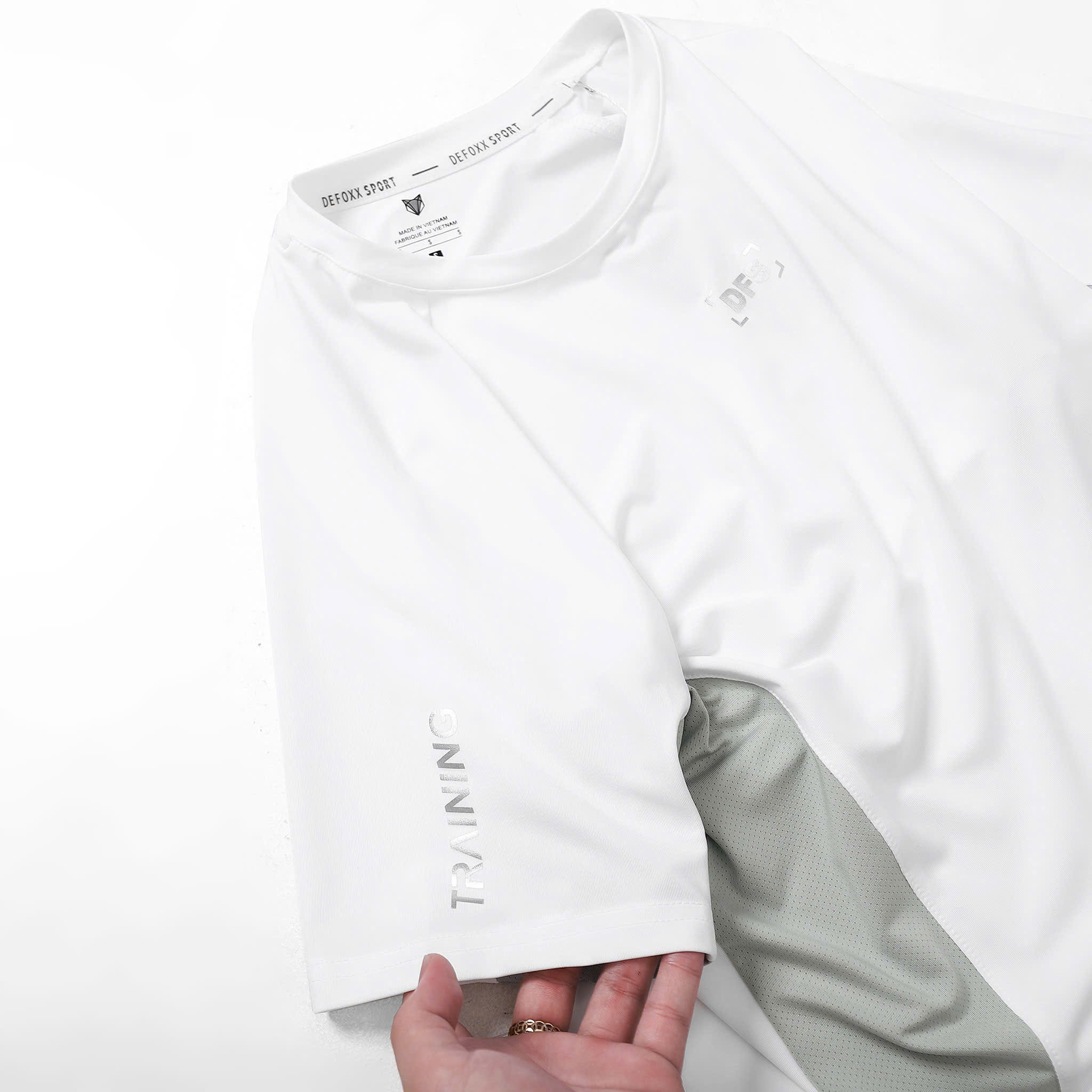 ÁO THUN DFS 4C POLY LẠNH PHỐI LƯỚI