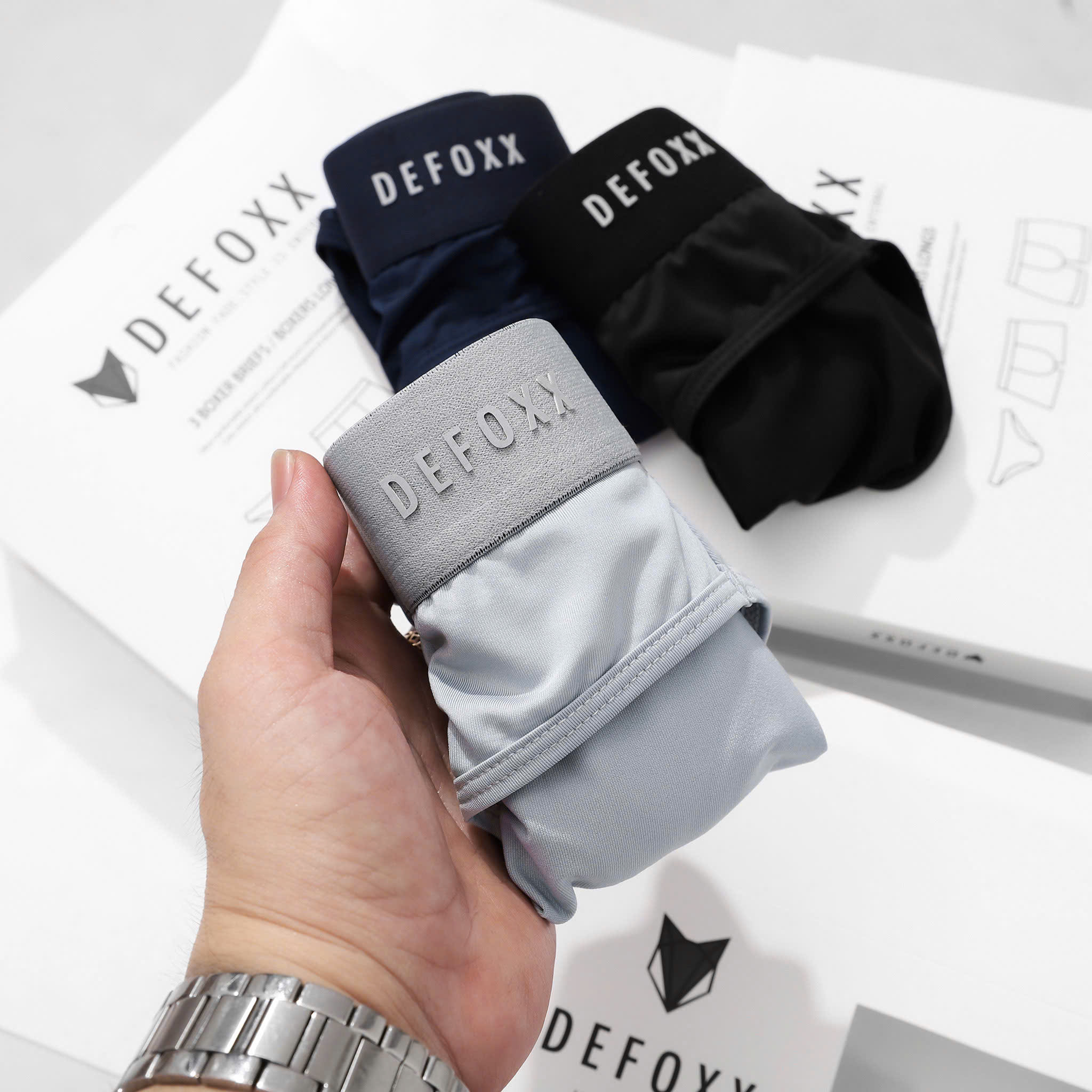 QUẦN LÓT DEFOXX TAM GIÁC COTTON