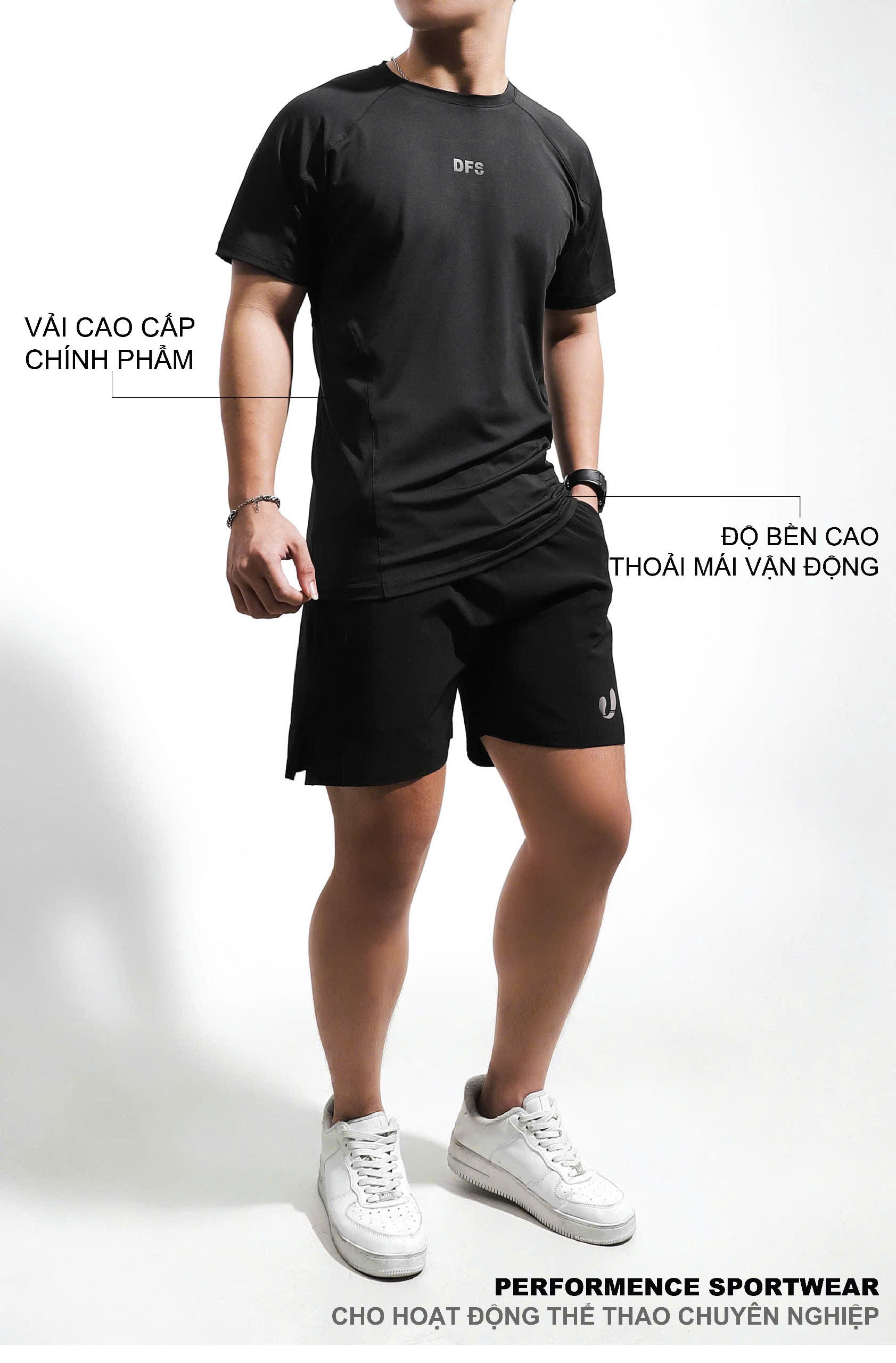 ÁO THUN DFS 4C POLY RAGLAN PHỐI LƯỚI