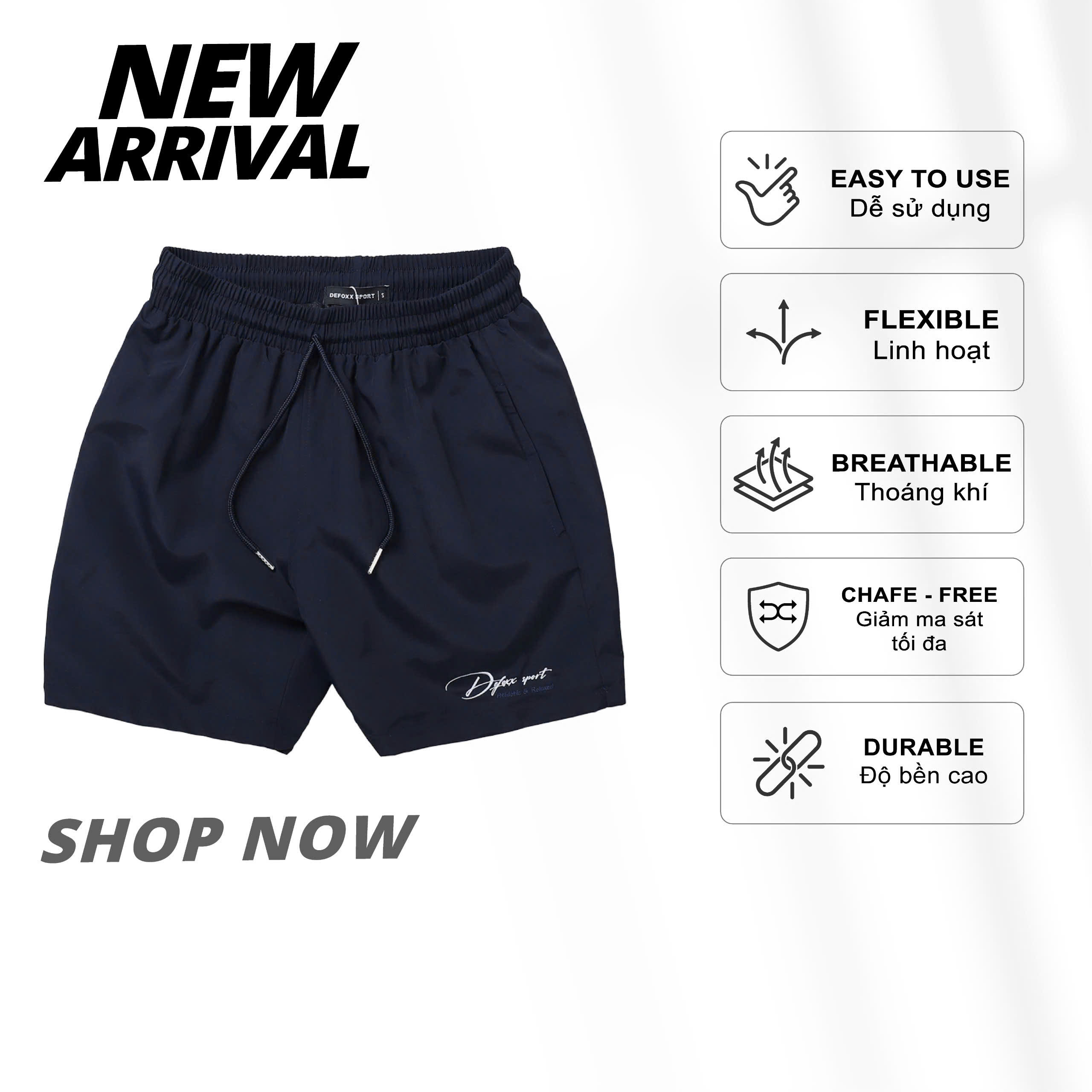 QUẦN ĐÙI DFS XI NHĂN THÊU