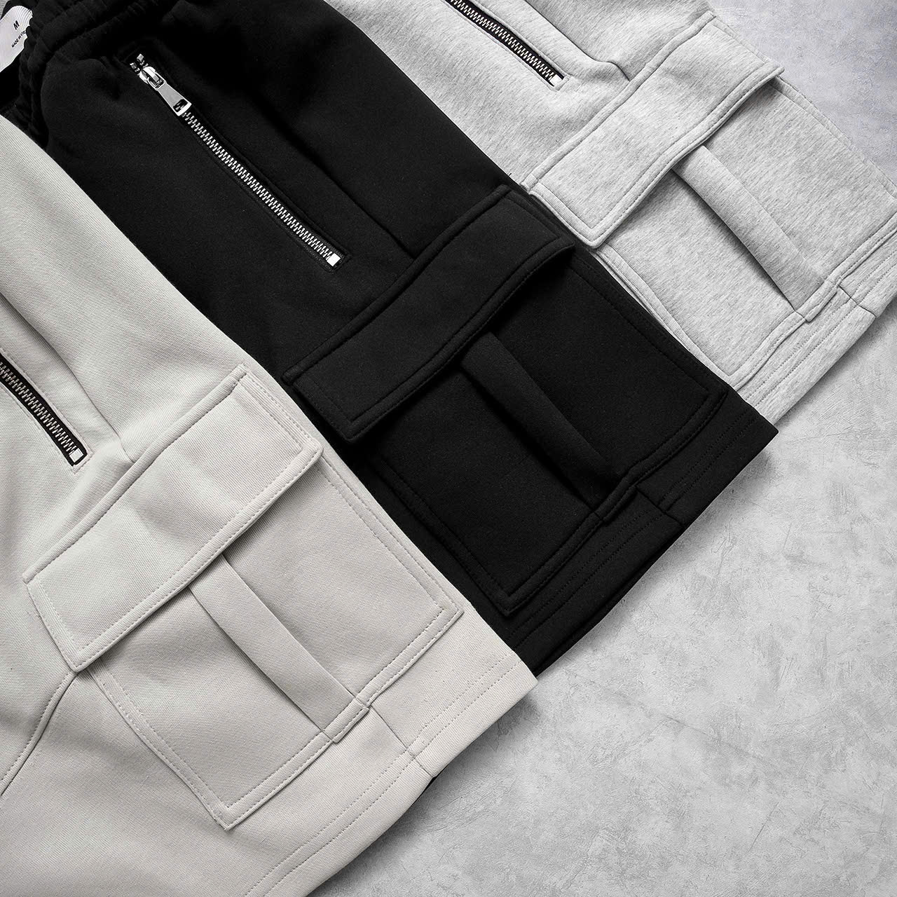 QUẦN ĐÙI TÚI HỘP KHÓA ZIP