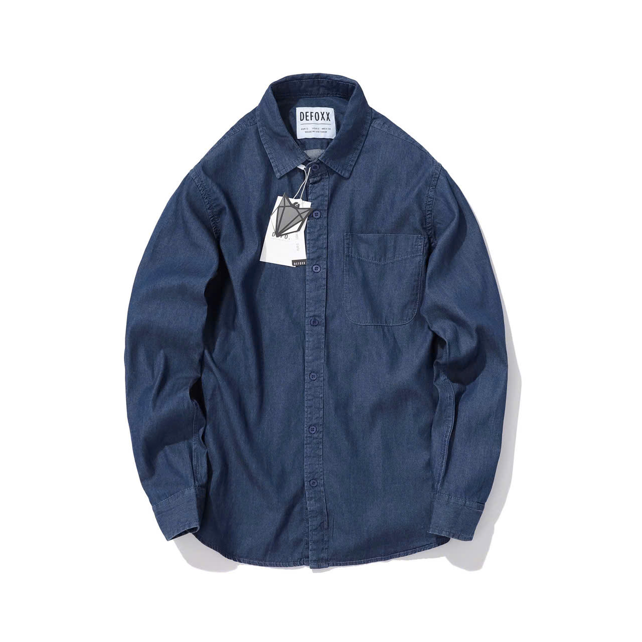 ÁO SƠ MI DENIM DEFOXX BASIC