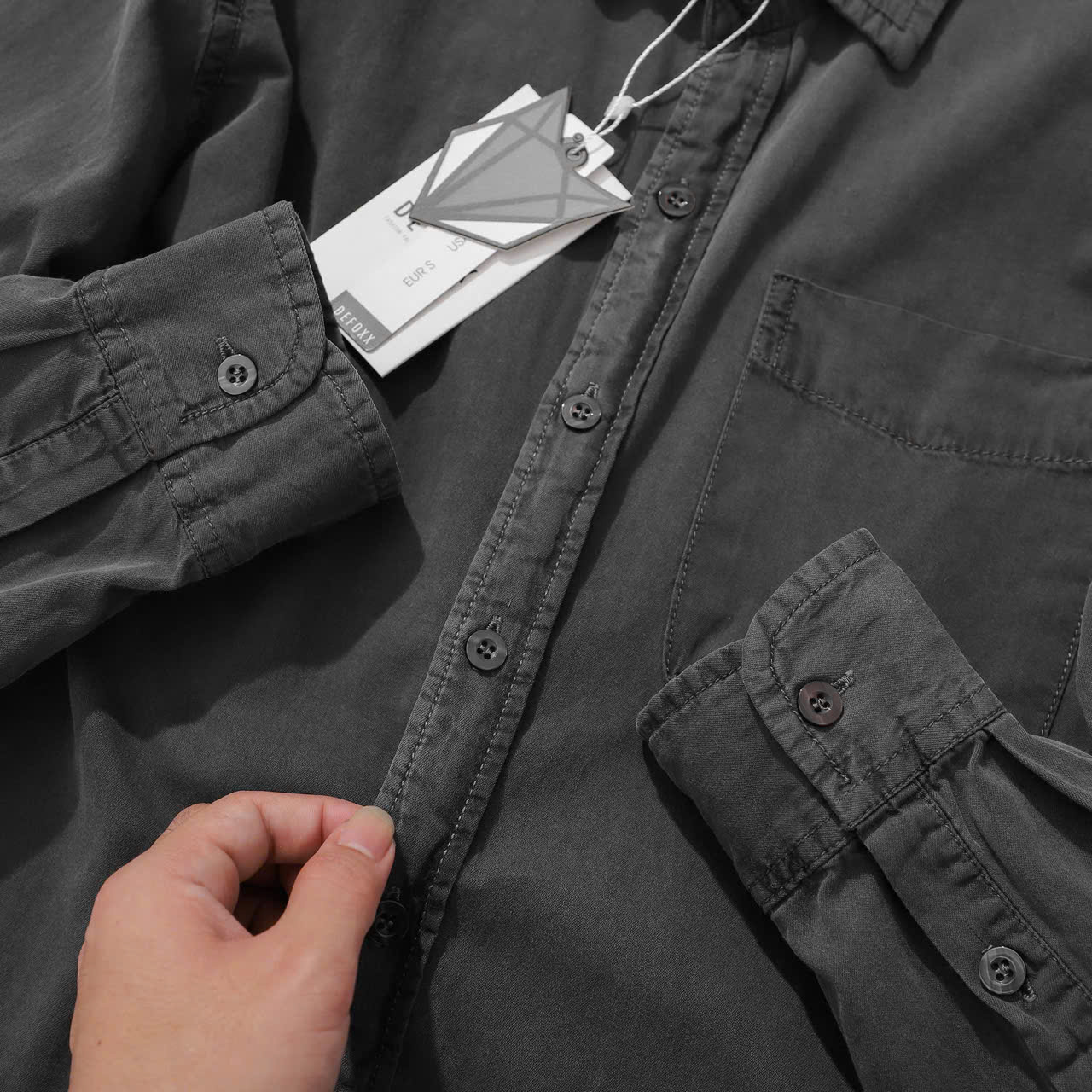 ÁO SƠ MI DENIM DEFOXX BASIC