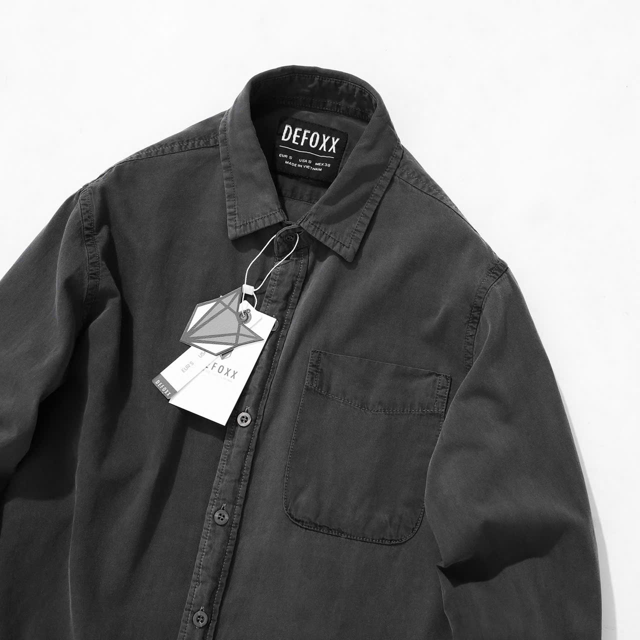 ÁO SƠ MI DENIM DEFOXX BASIC