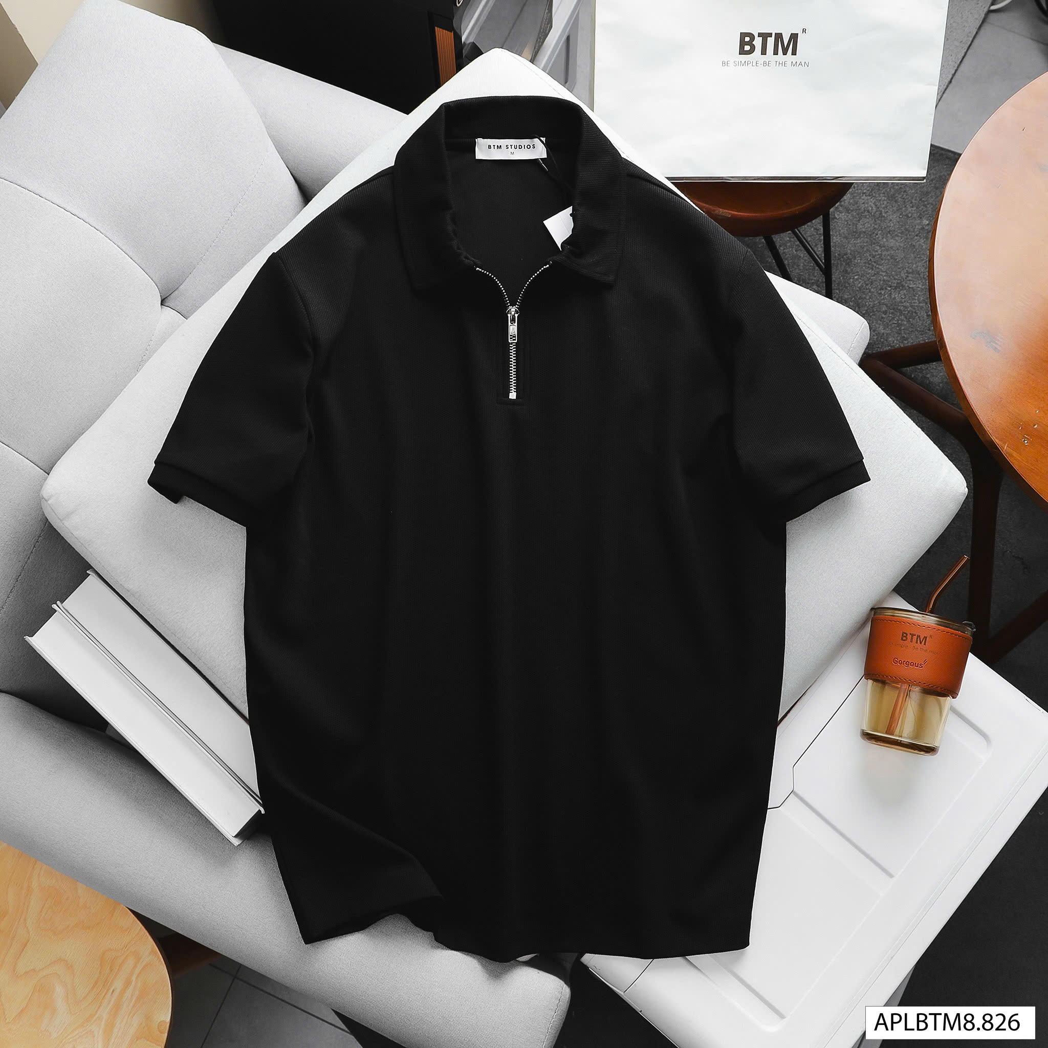 ÁO POLO BTM MINIMAL RIBBED