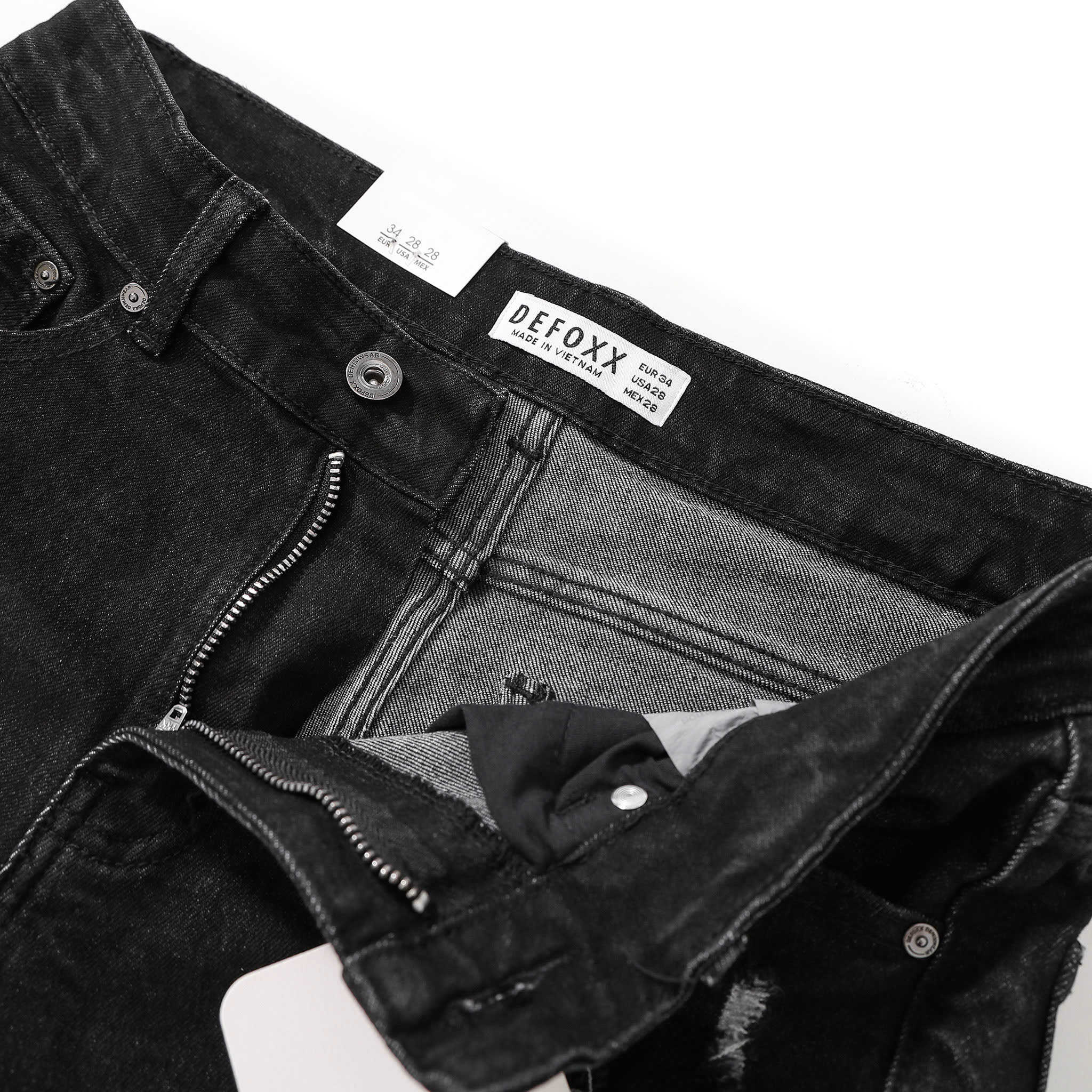 QUẦN SHORT JEANS DEFOXX WASH RÁCH