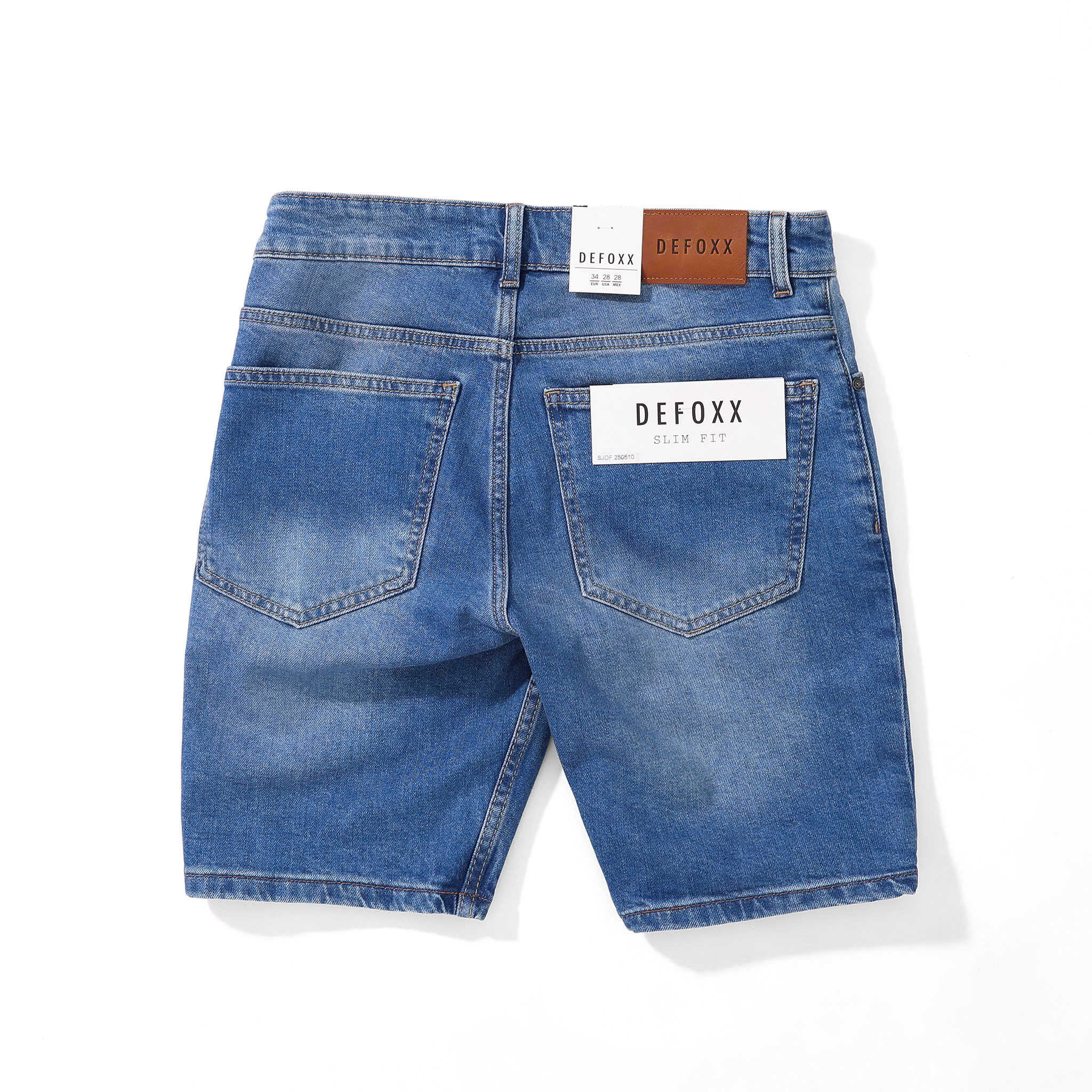 QUẦN SHORT JEANS DEFOXX WASH RÁCH