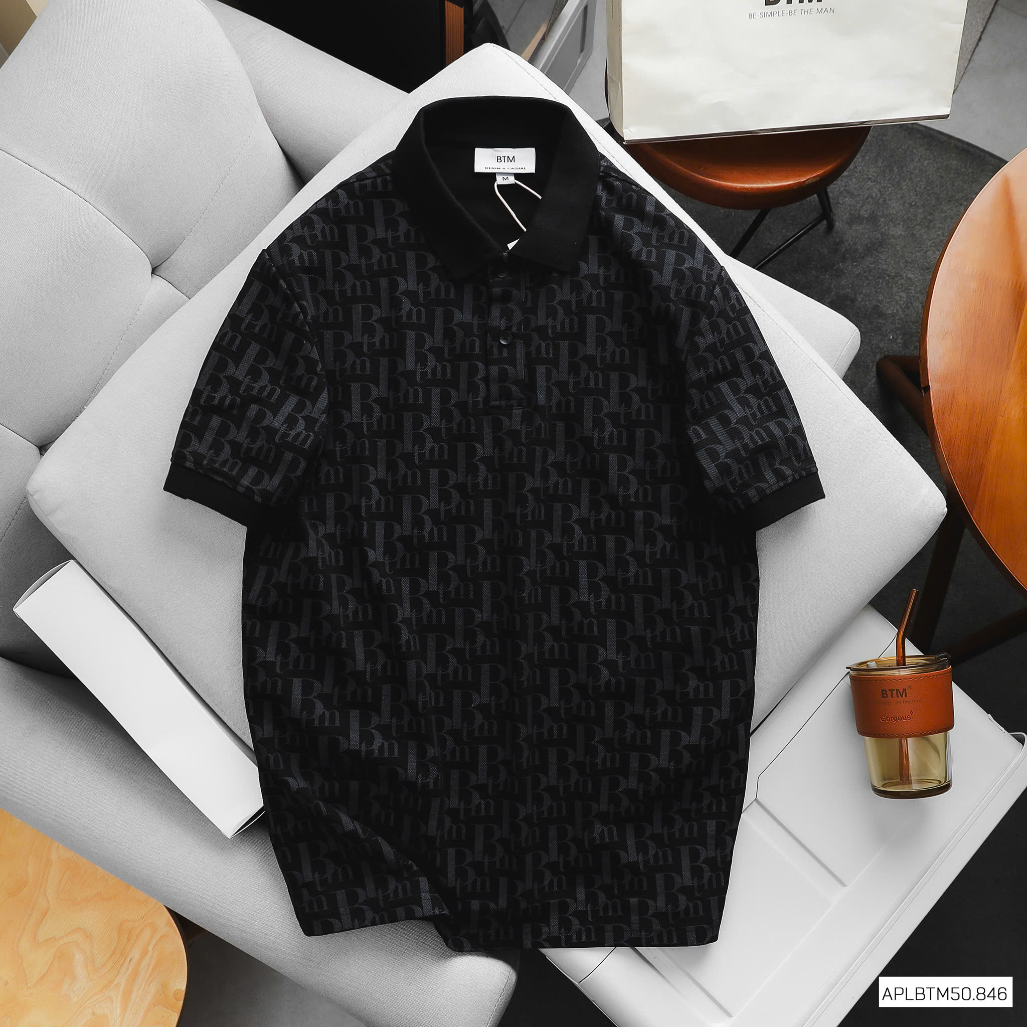 ÁO POLO BTM PATTERN CROCODILE CVC