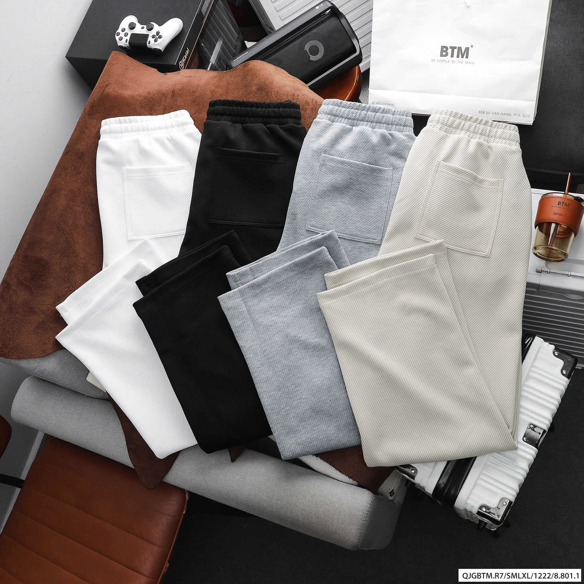 QUẦN NỈ SỚ CHÉO BTM RELAX FIT