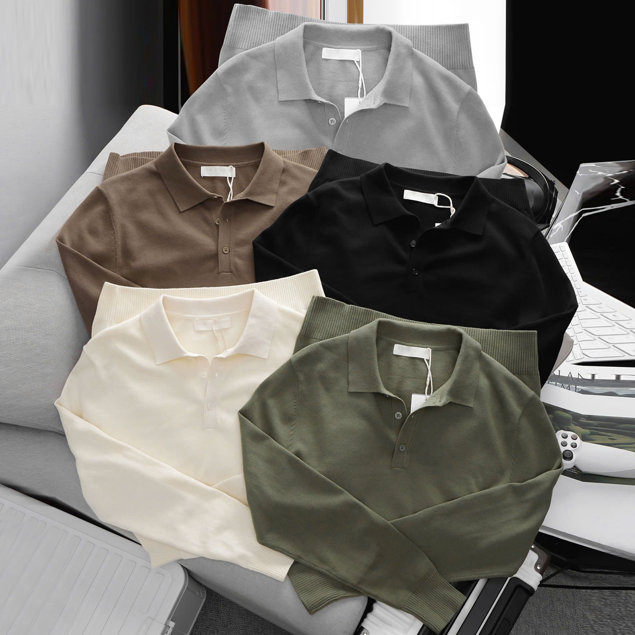 ÁO LEN DÀI TAY CỔ BẺ BTM