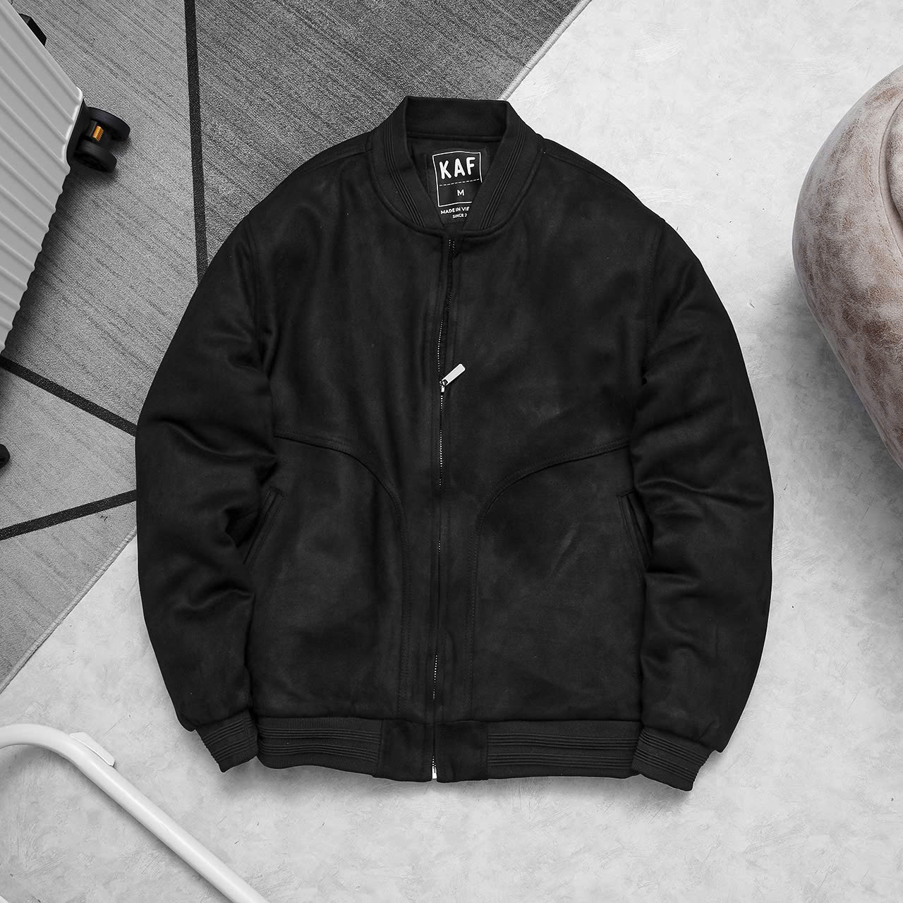 ÁO KHOÁC DA LỘN LÓT LÔNG KAF