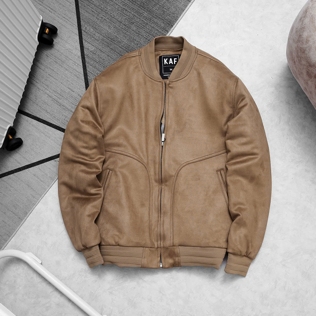 ÁO KHOÁC DA LỘN LÓT LÔNG KAF