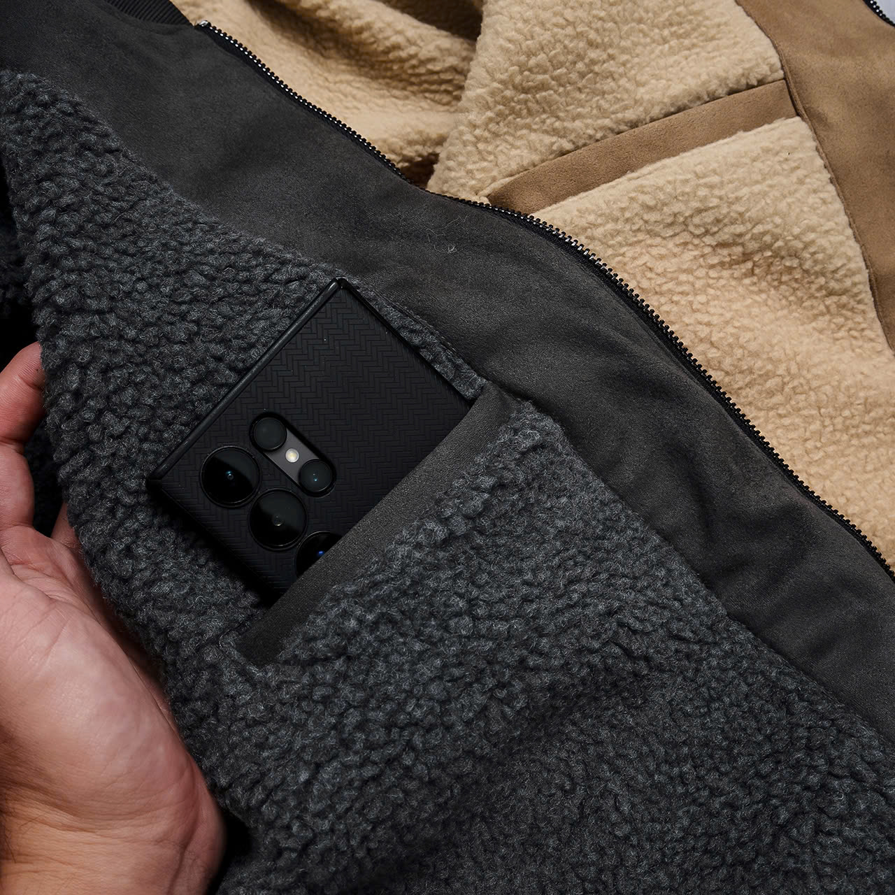 ÁO KHOÁC DA LỘN LÓT LÔNG KAF