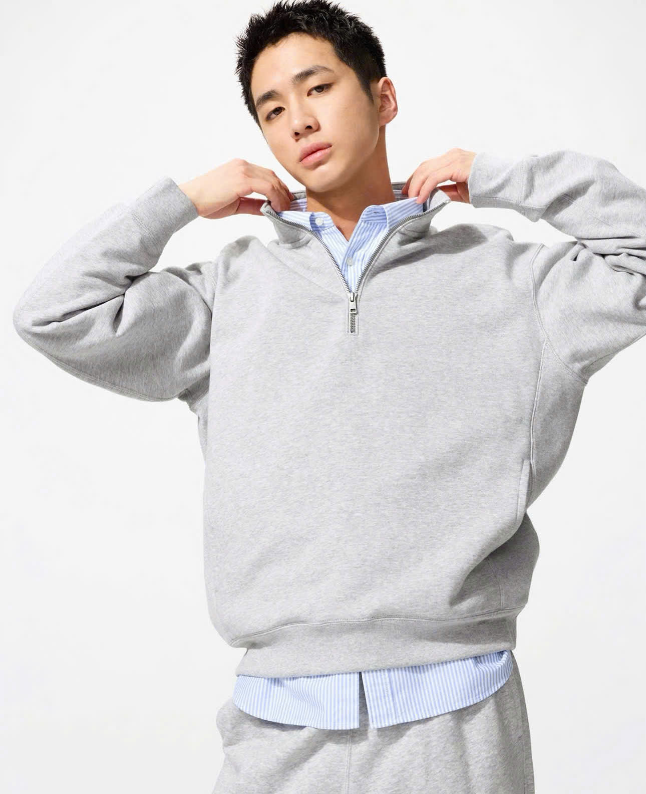 ÁO KHOÁC NỈ KHÓA CỔ DEFOXX