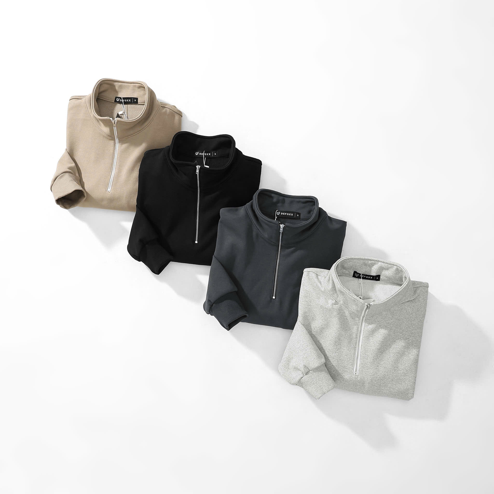 ÁO KHOÁC NỈ KHÓA CỔ DEFOXX