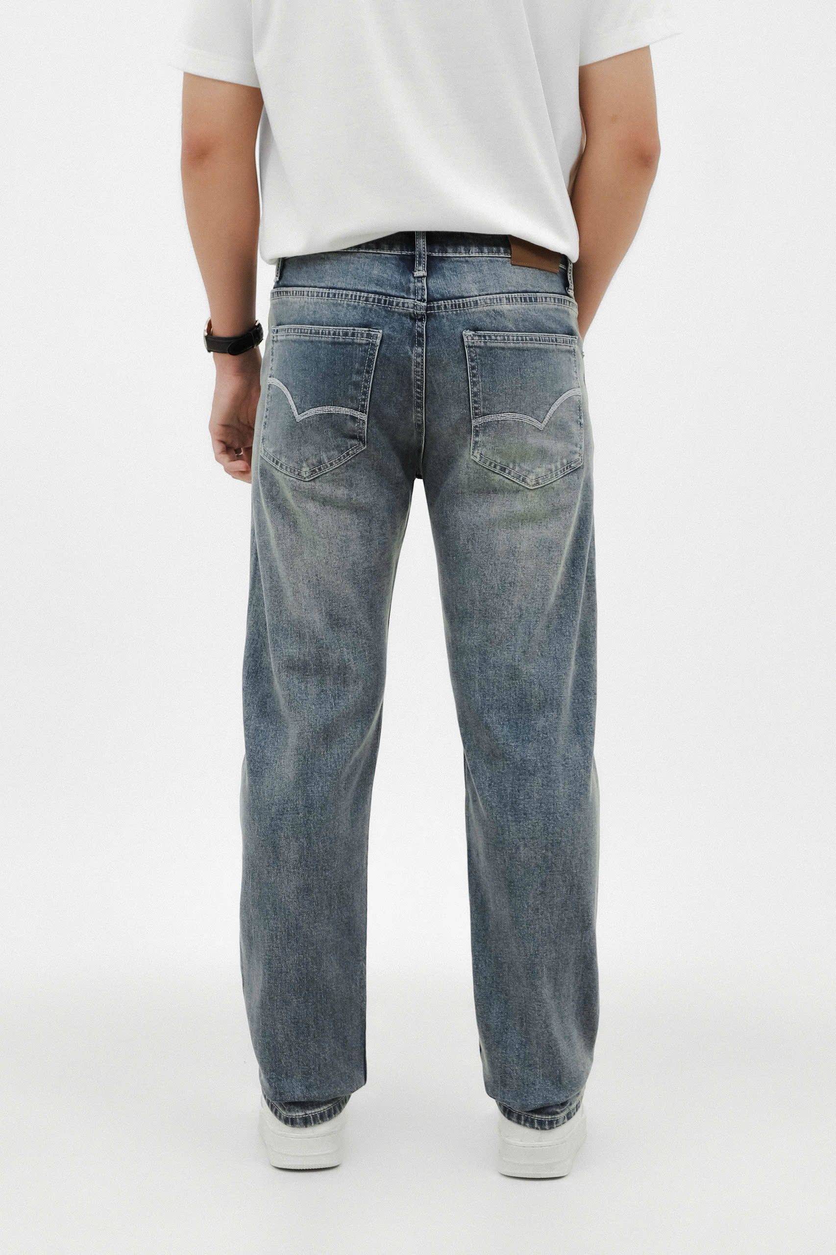 QUẦN JEANS DF XANH DƠ REGULAR-FIT