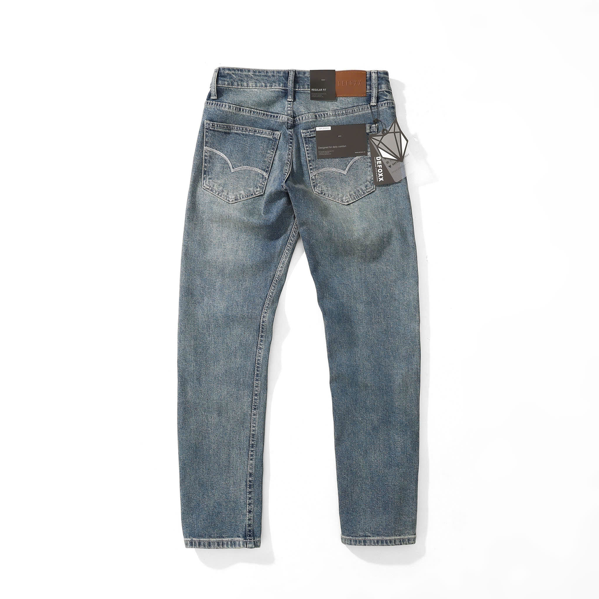 QUẦN JEANS DF XANH DƠ REGULAR-FIT