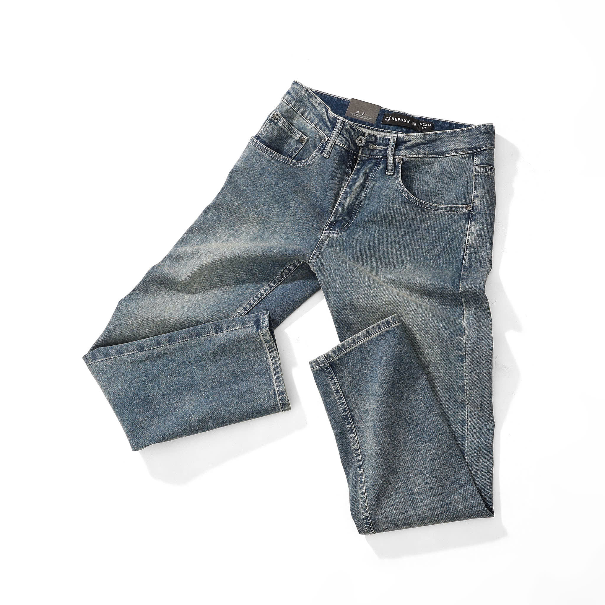 QUẦN JEANS DF XANH DƠ REGULAR-FIT