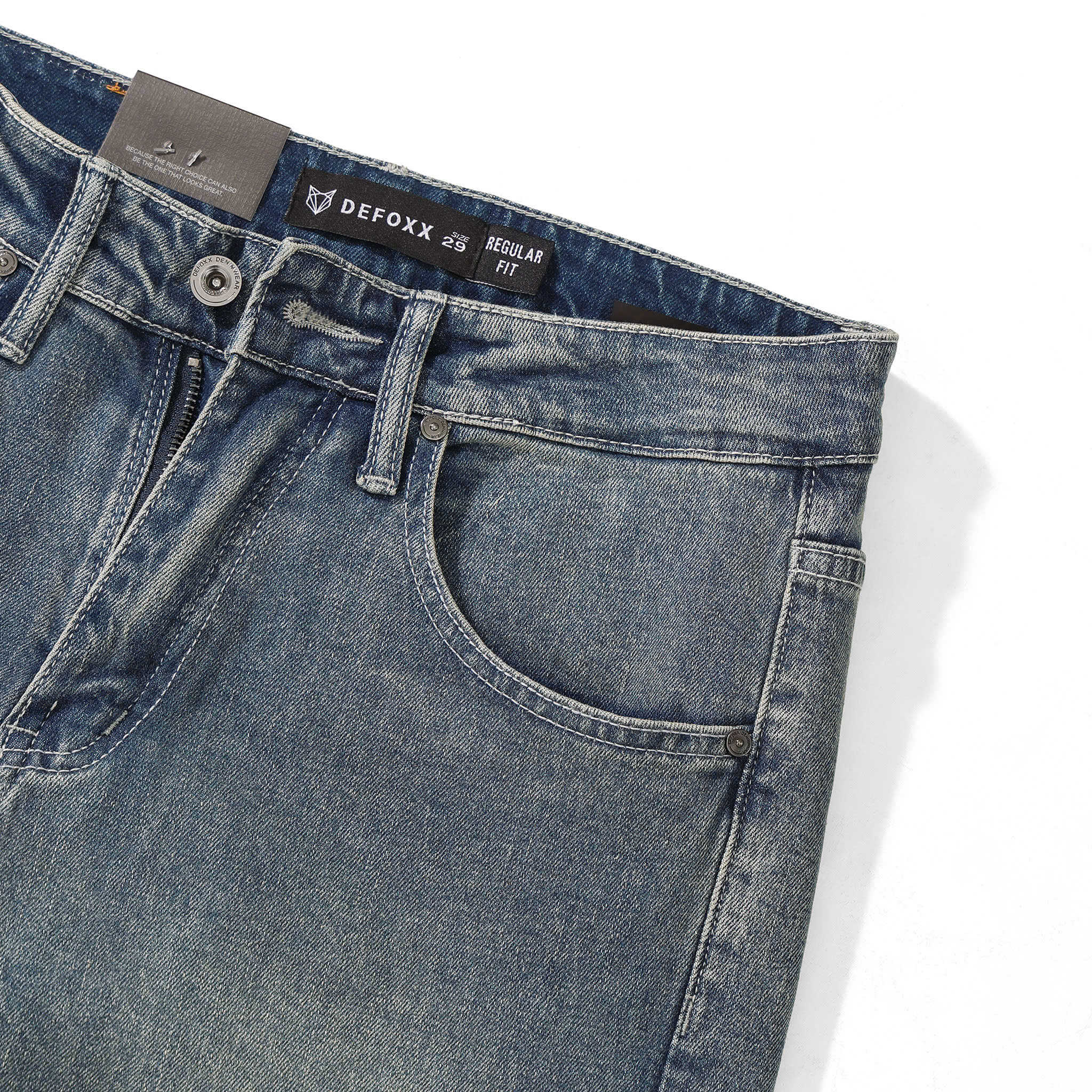 QUẦN JEANS DF XANH DƠ REGULAR-FIT