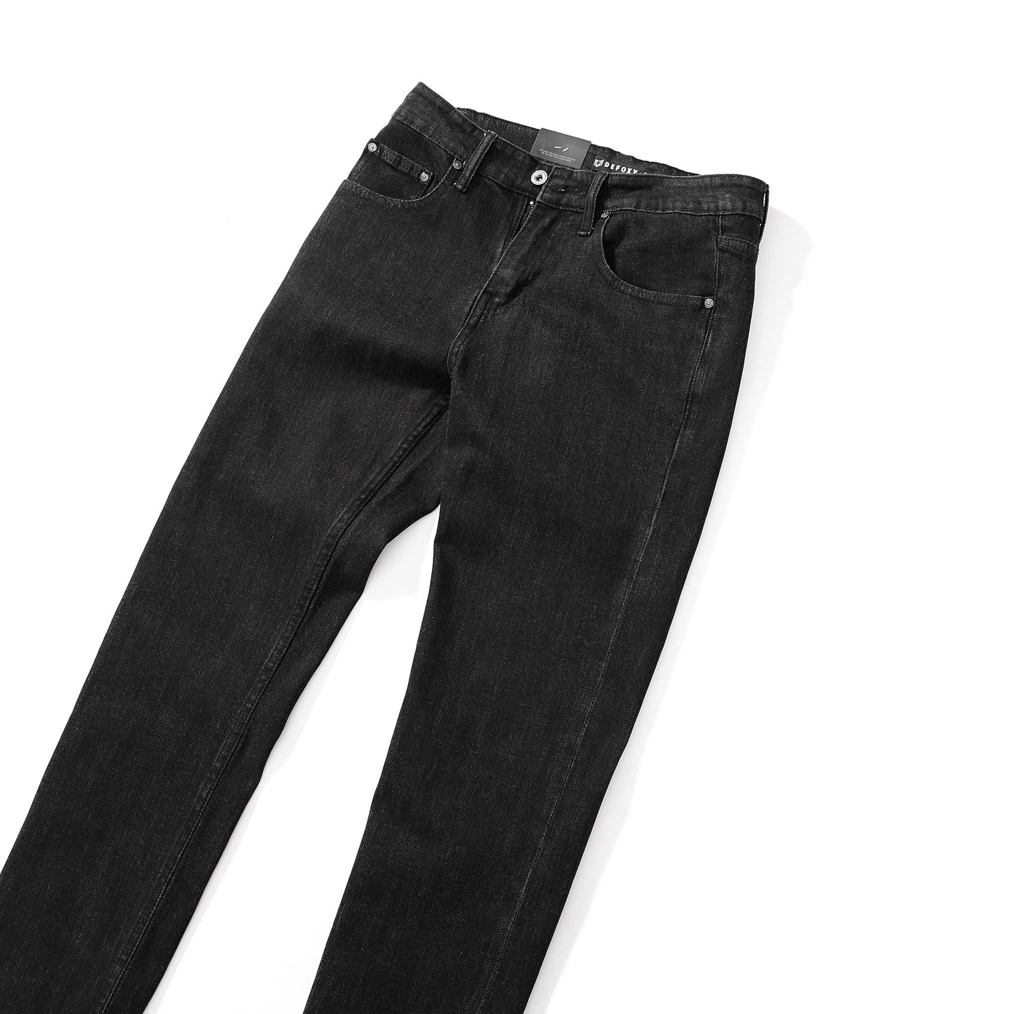 QUẦN JEANS DF ĐEN TIÊU REGULAR-FIT