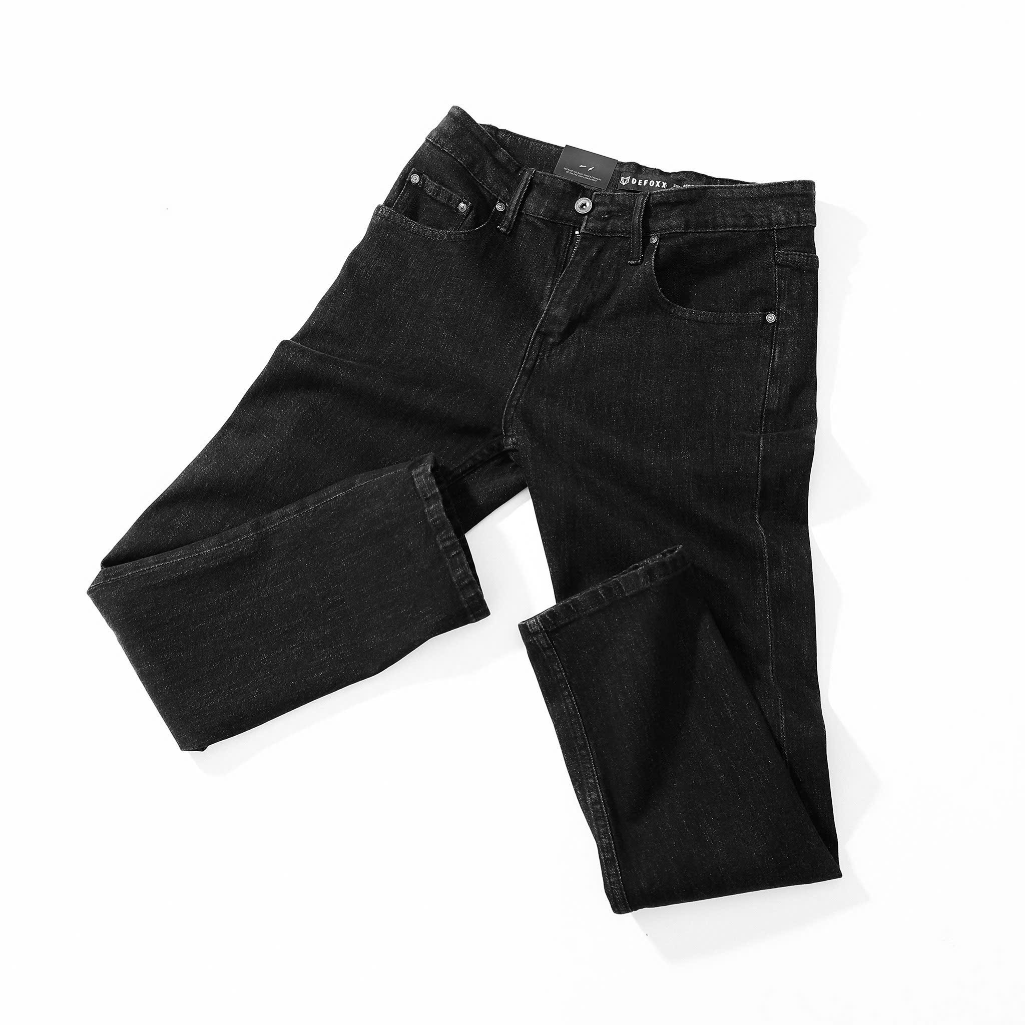 QUẦN JEANS DF ĐEN TIÊU REGULAR-FIT