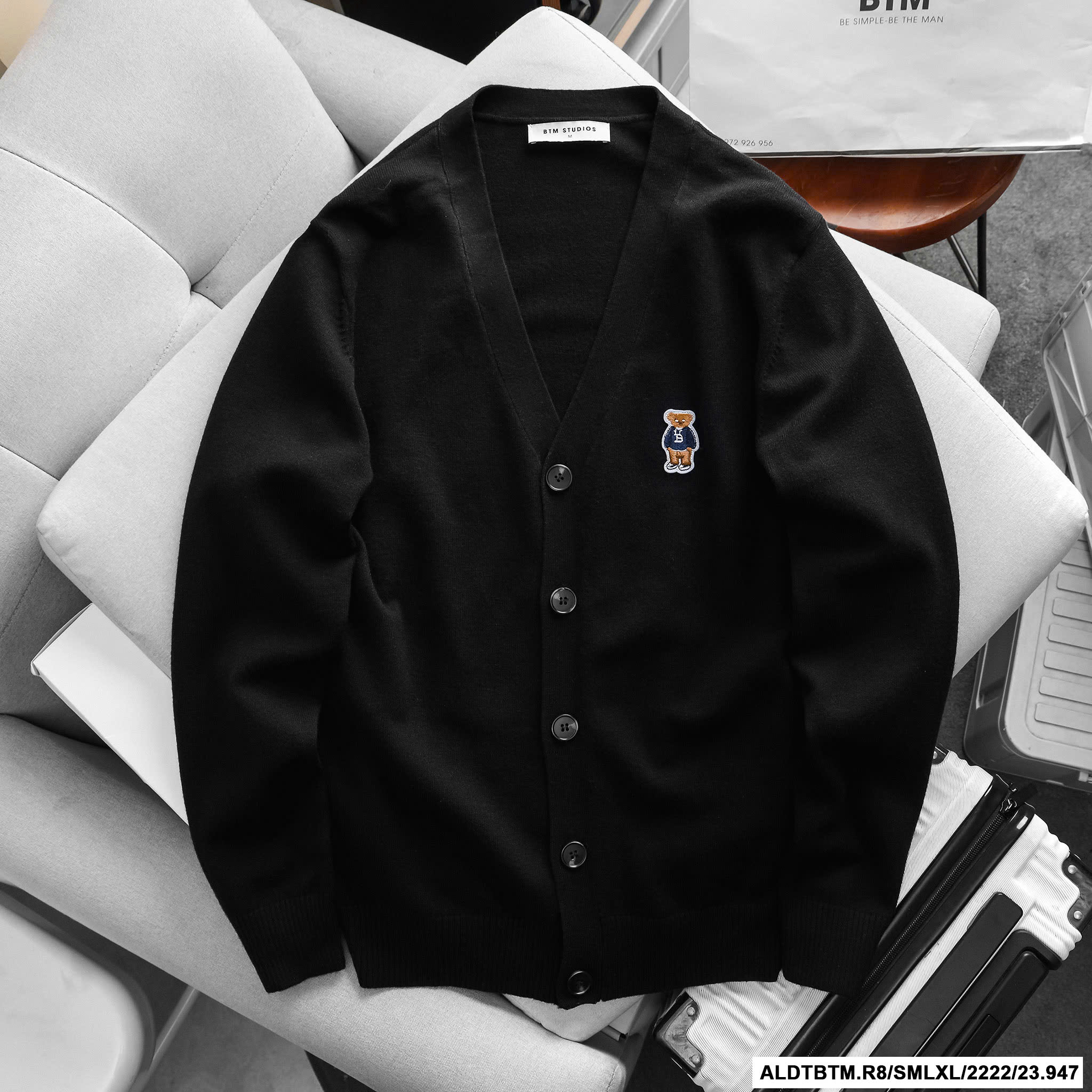 ÁO LEN CARDIGAN BTM BEAR