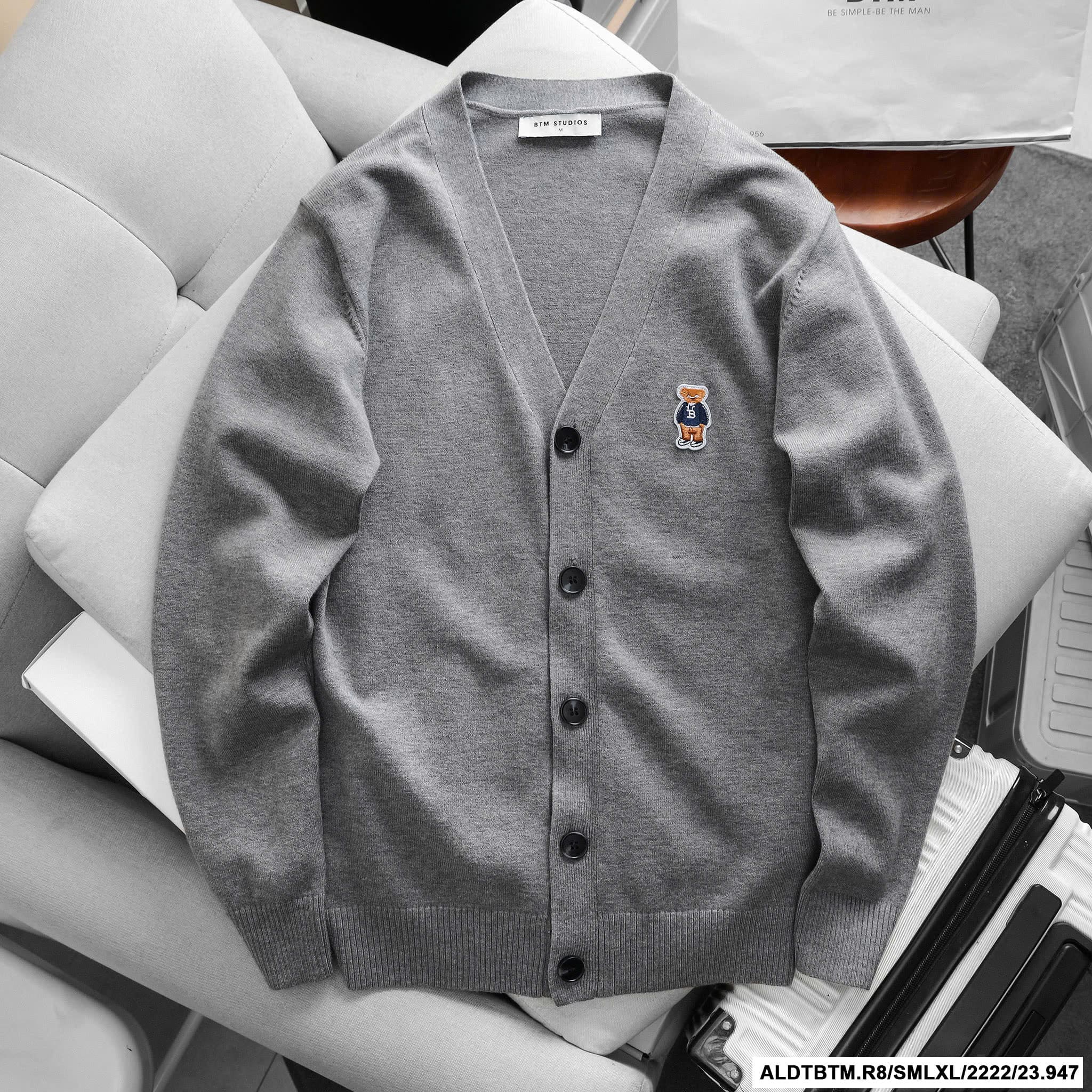 ÁO LEN CARDIGAN BTM BEAR