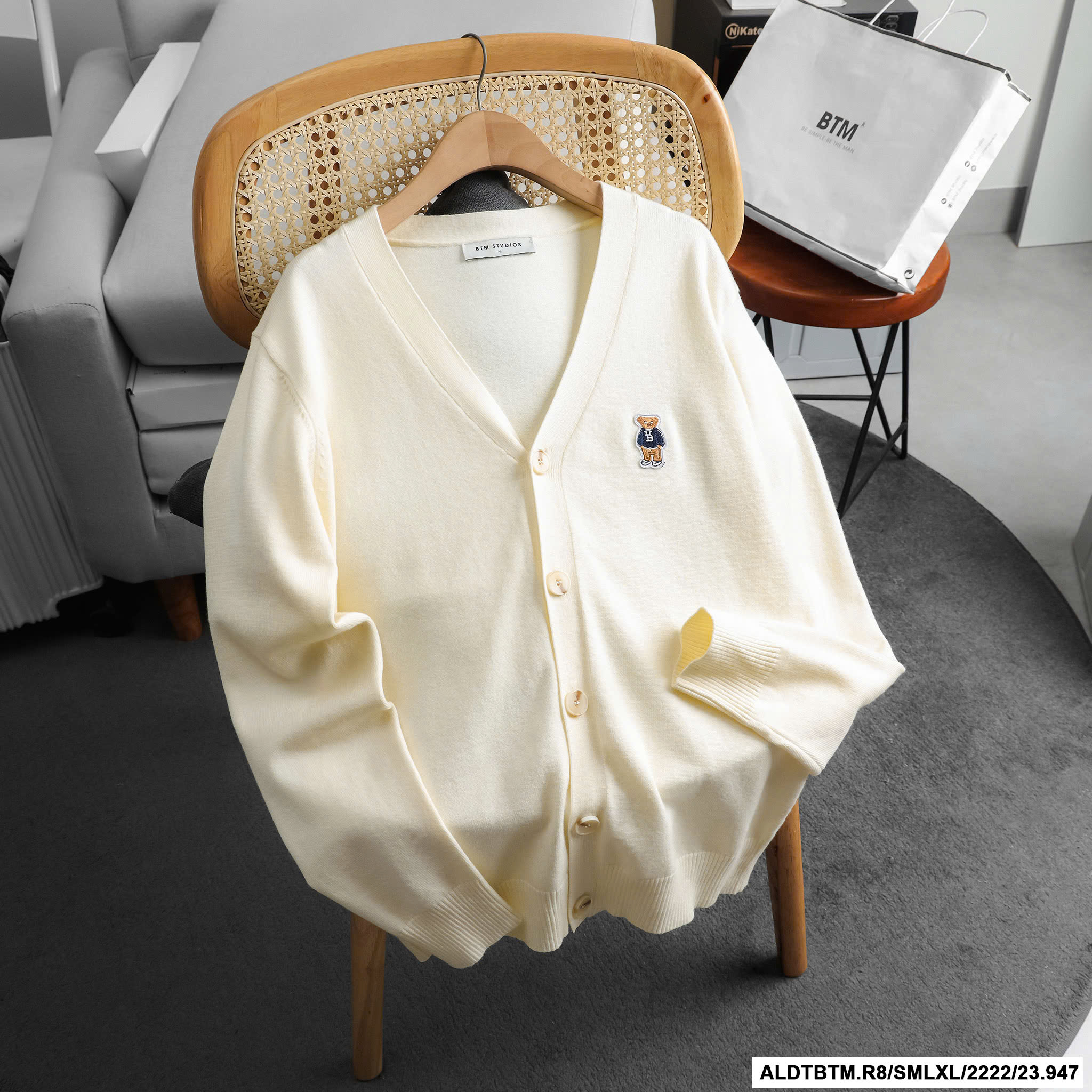 ÁO LEN CARDIGAN BTM BEAR